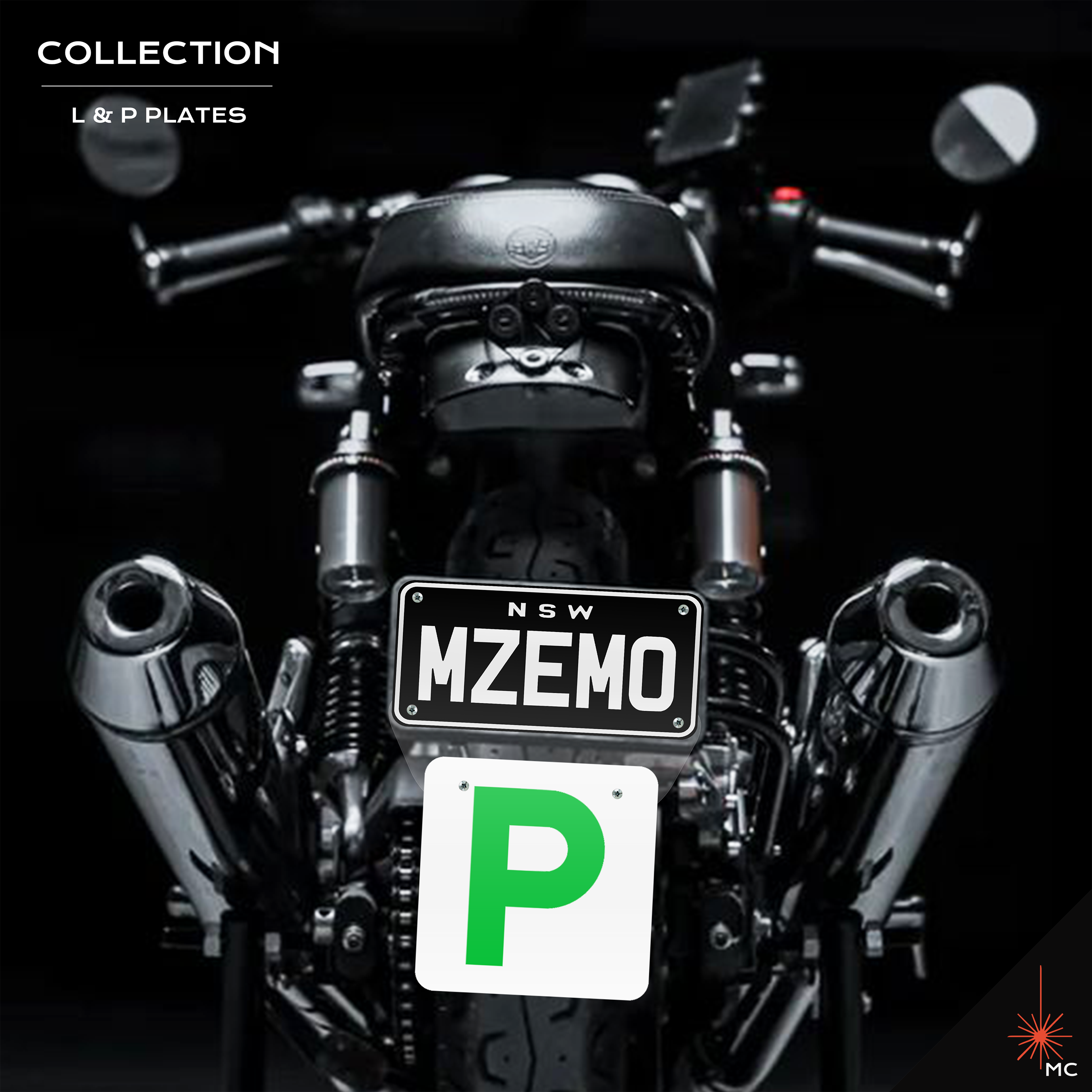Motorcycle L / P Number Plate Kit (Motor Vehicle Accessories)