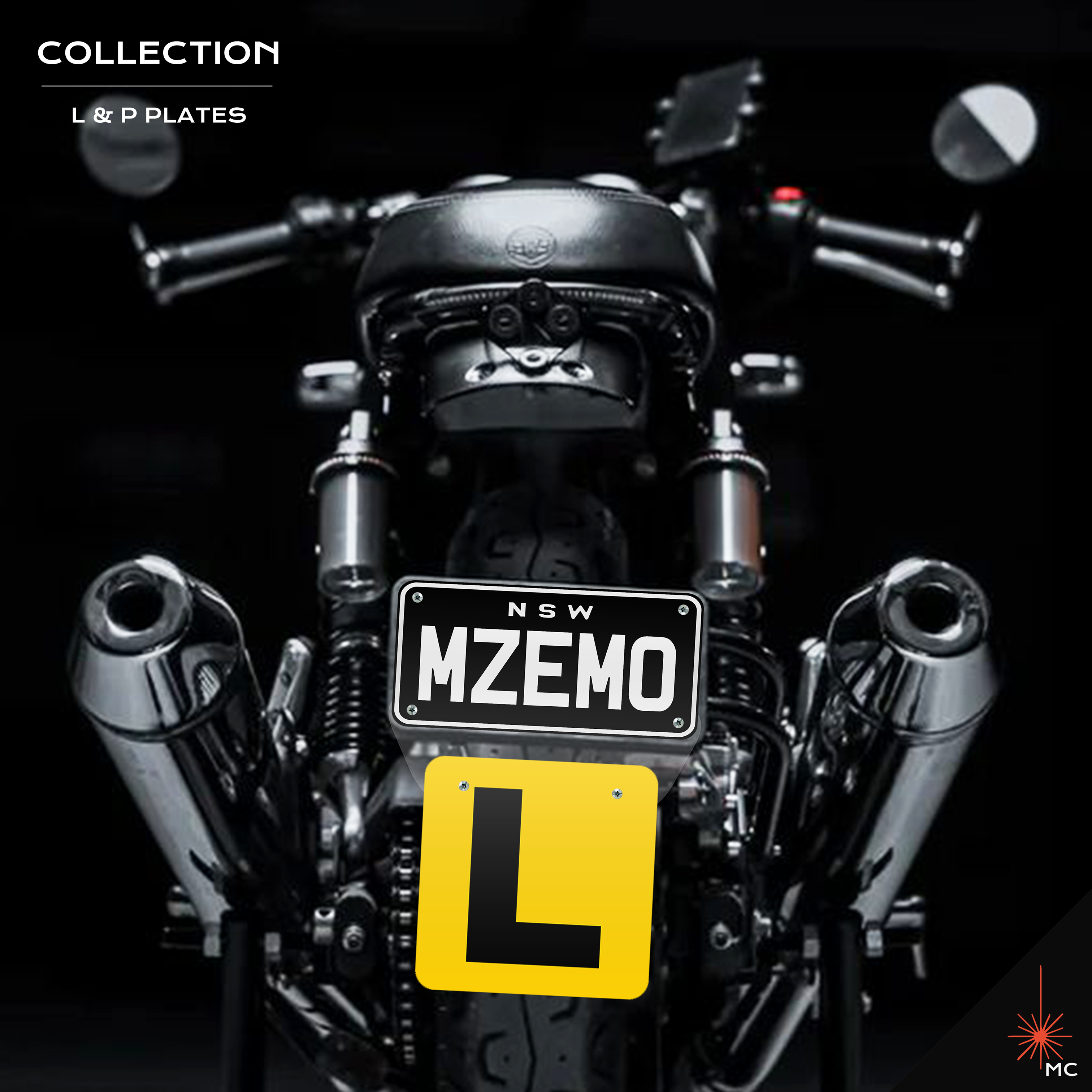 Motorcycle L / P Number Plate Kit (Motor Vehicle Accessories)