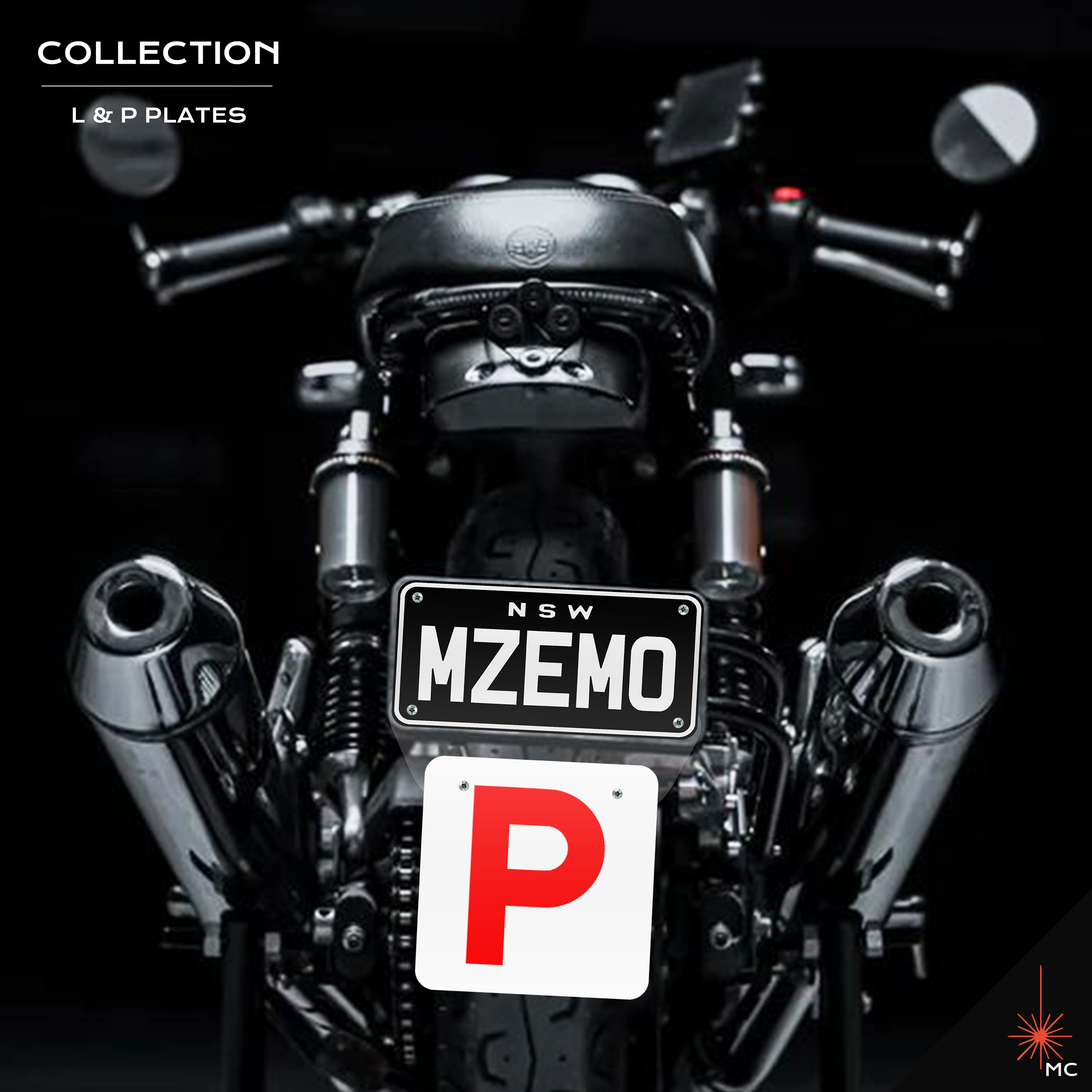 Motorcycle L / P Number Plate Kit (Motor Vehicle Accessories)