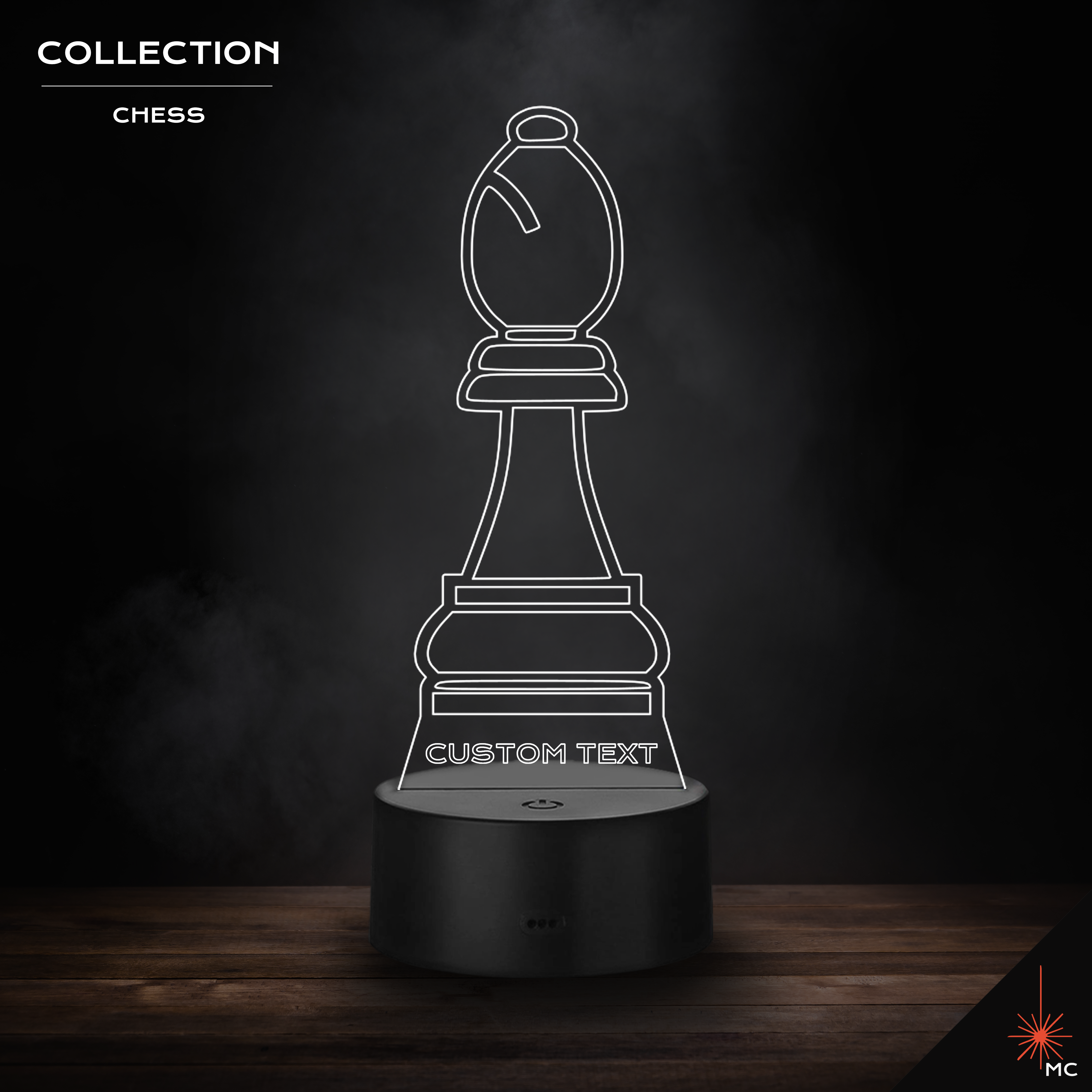 LED Lamp - Bishop (Chess)