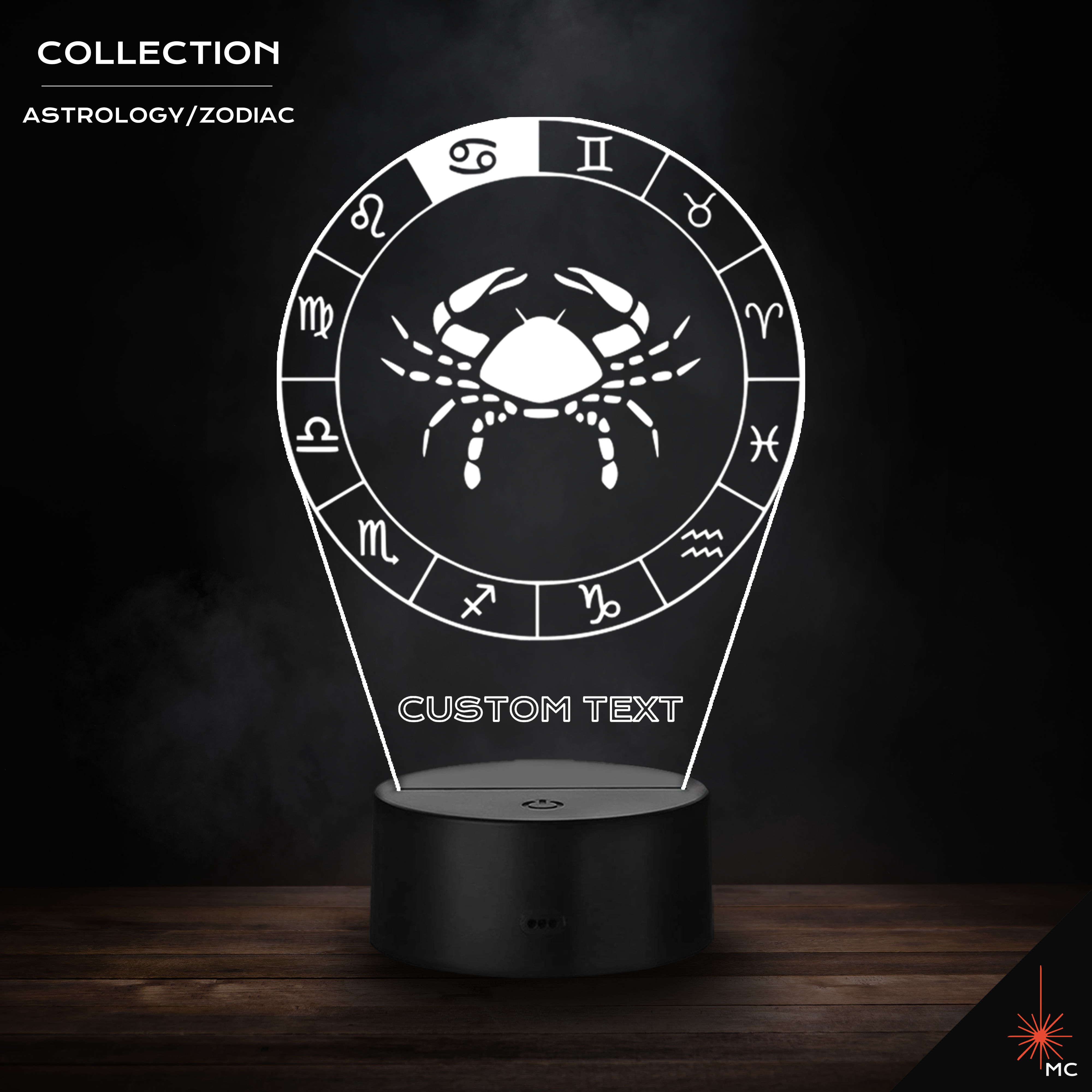 LED Lamp - Cancer (Astrology / Zodiac)