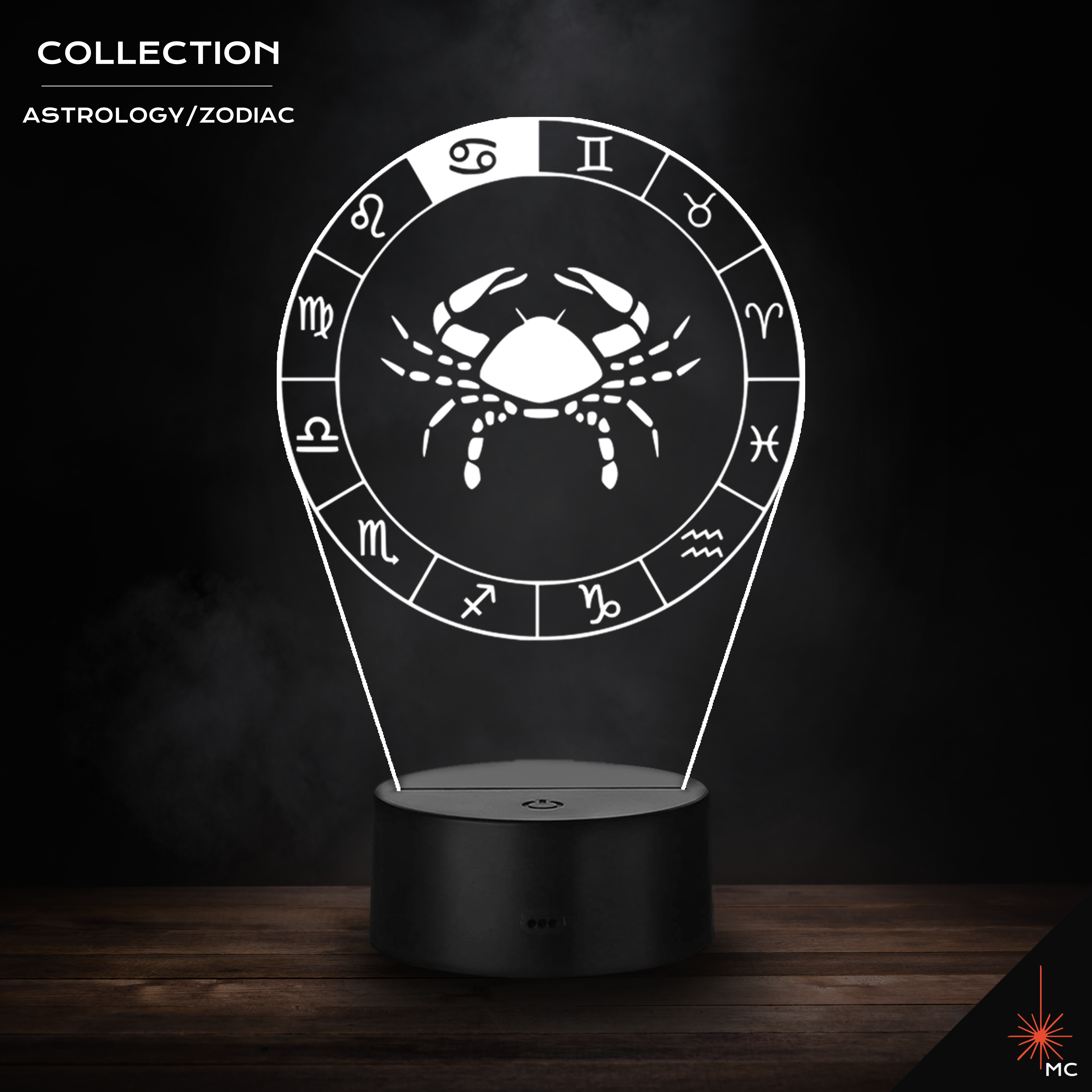 LED Lamp - Cancer (Astrology / Zodiac)