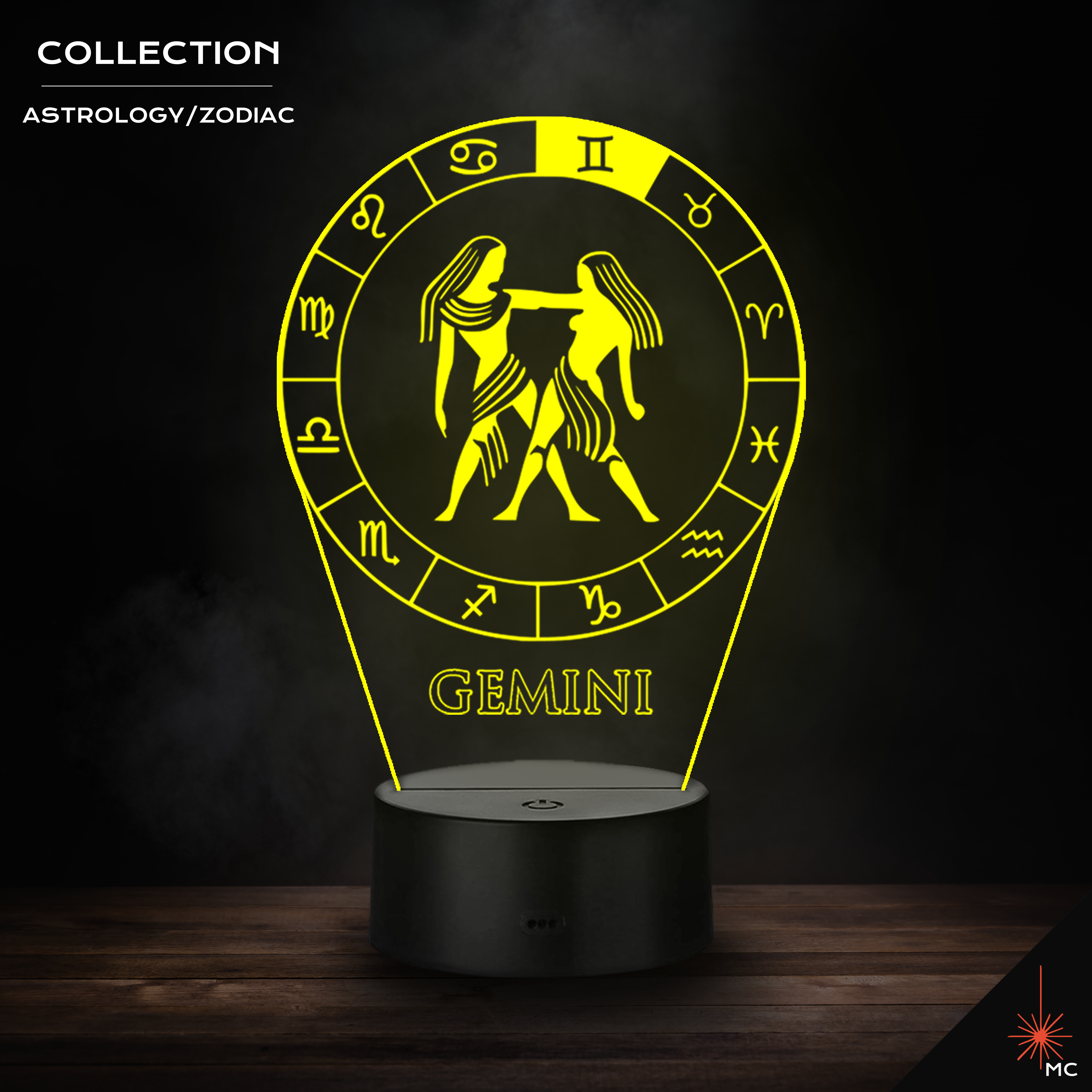 LED Lamp - Gemini (Astrology / Zodiac)