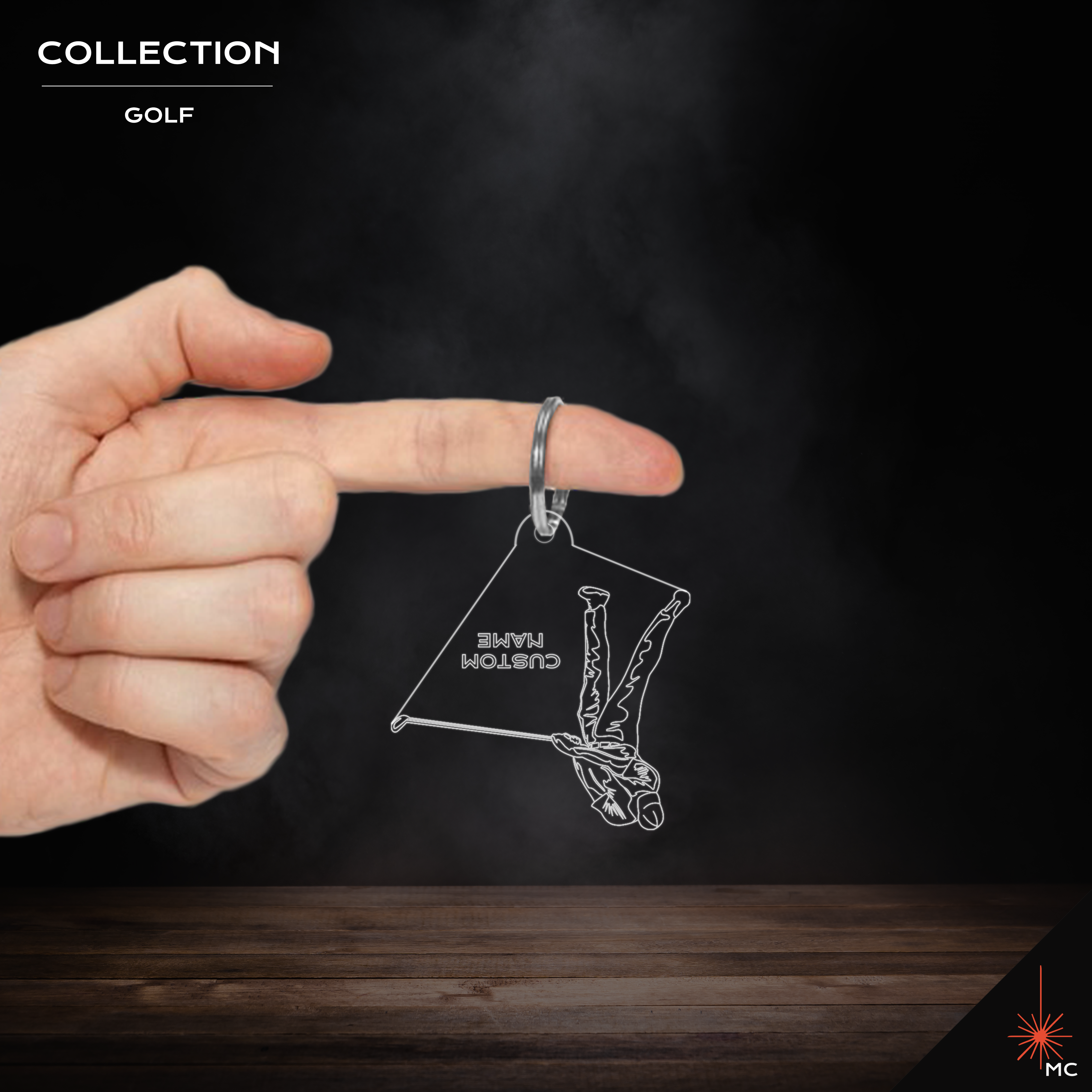 Design Your Own - Custom Golf Keychain (Male / Female)