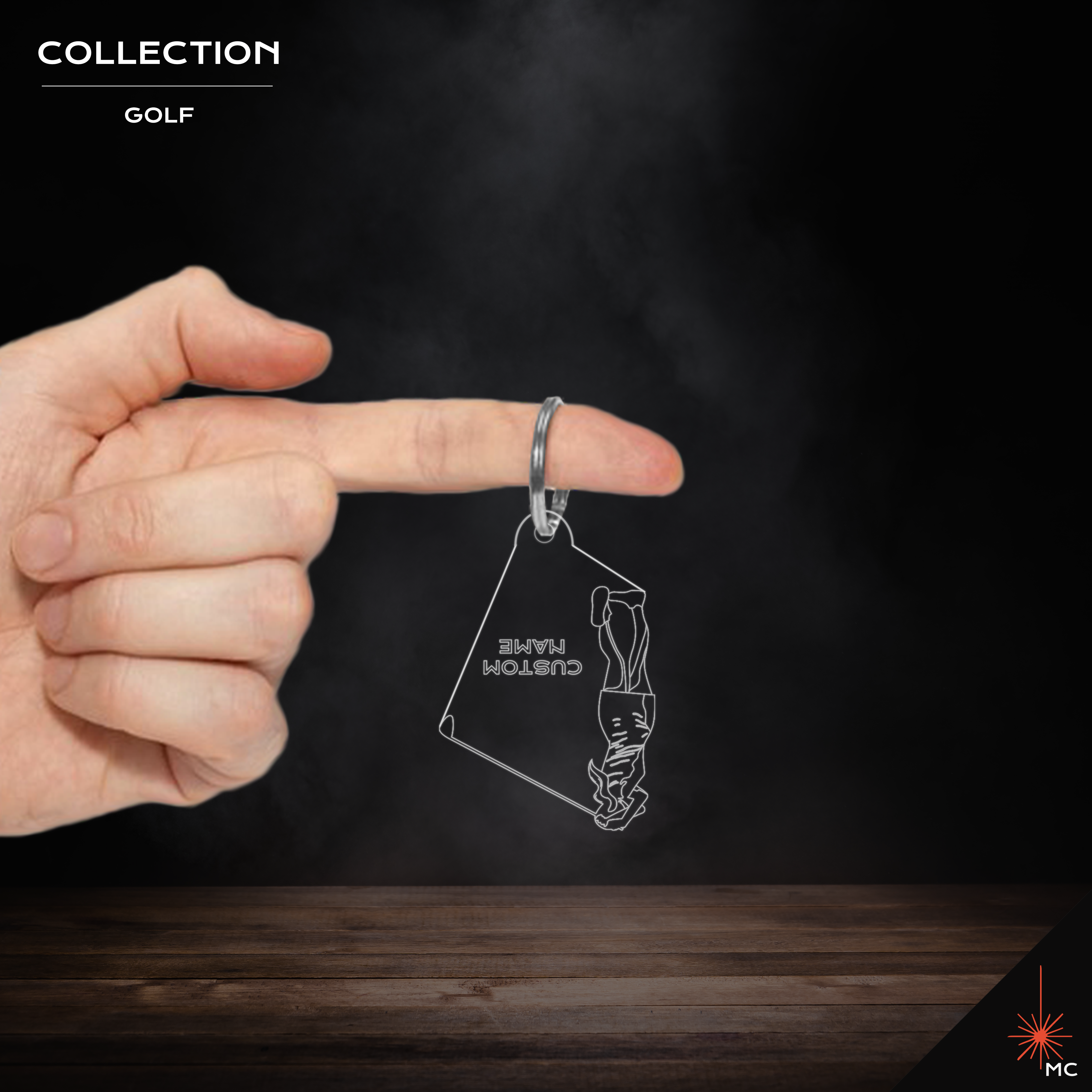 Design Your Own - Custom Golf Keychain (Male / Female)
