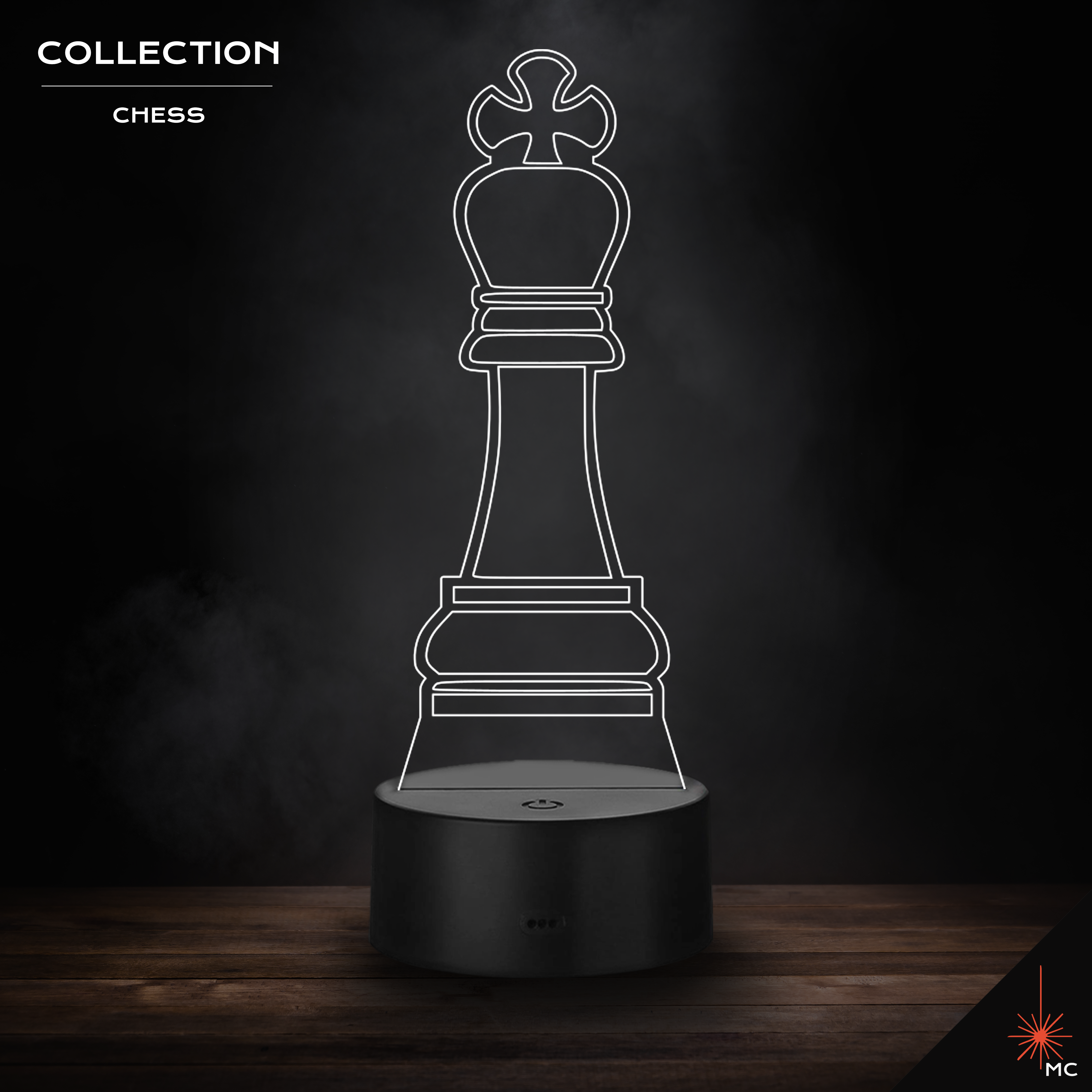 LED Lamp - King (Chess)