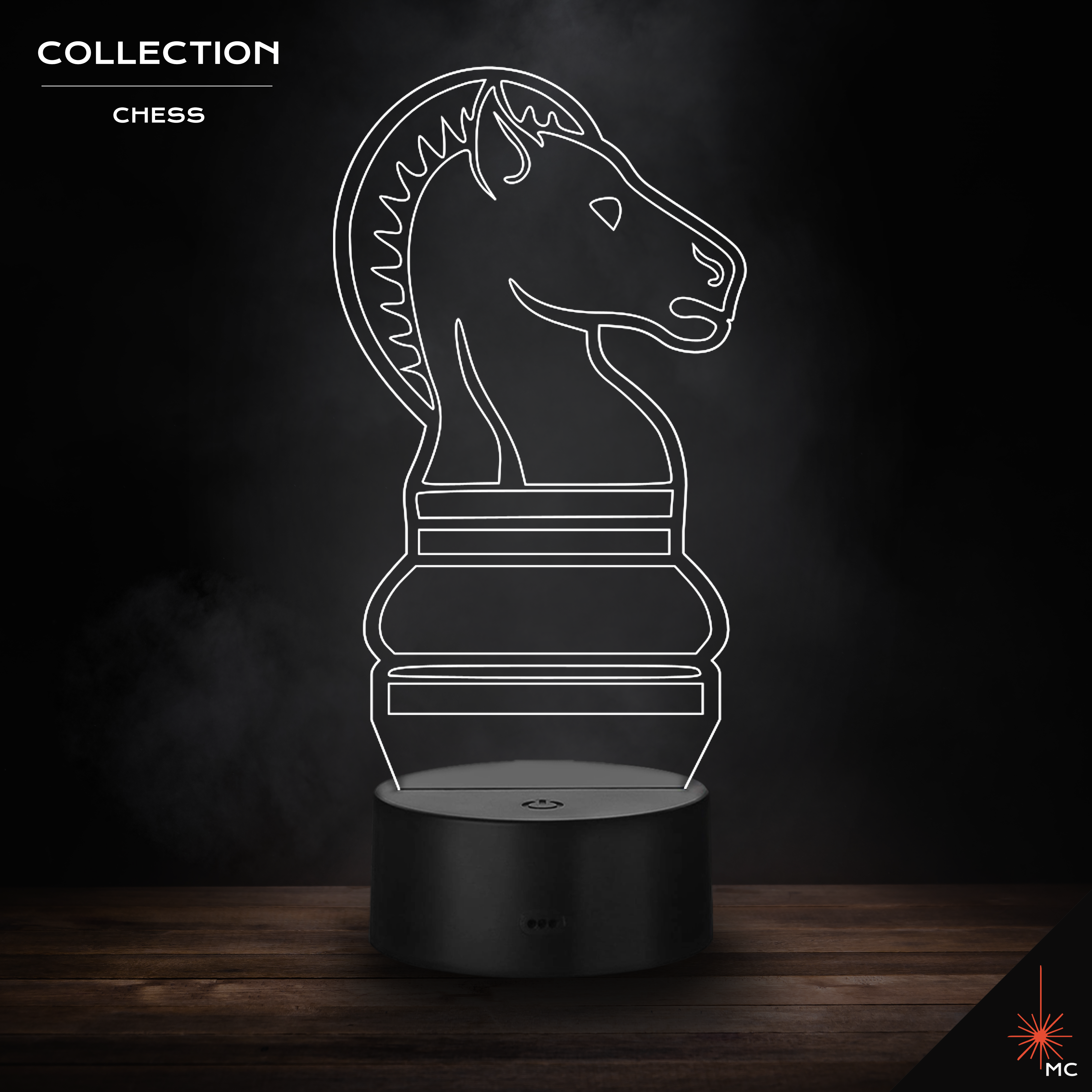 LED Lamp - Knight (Chess)