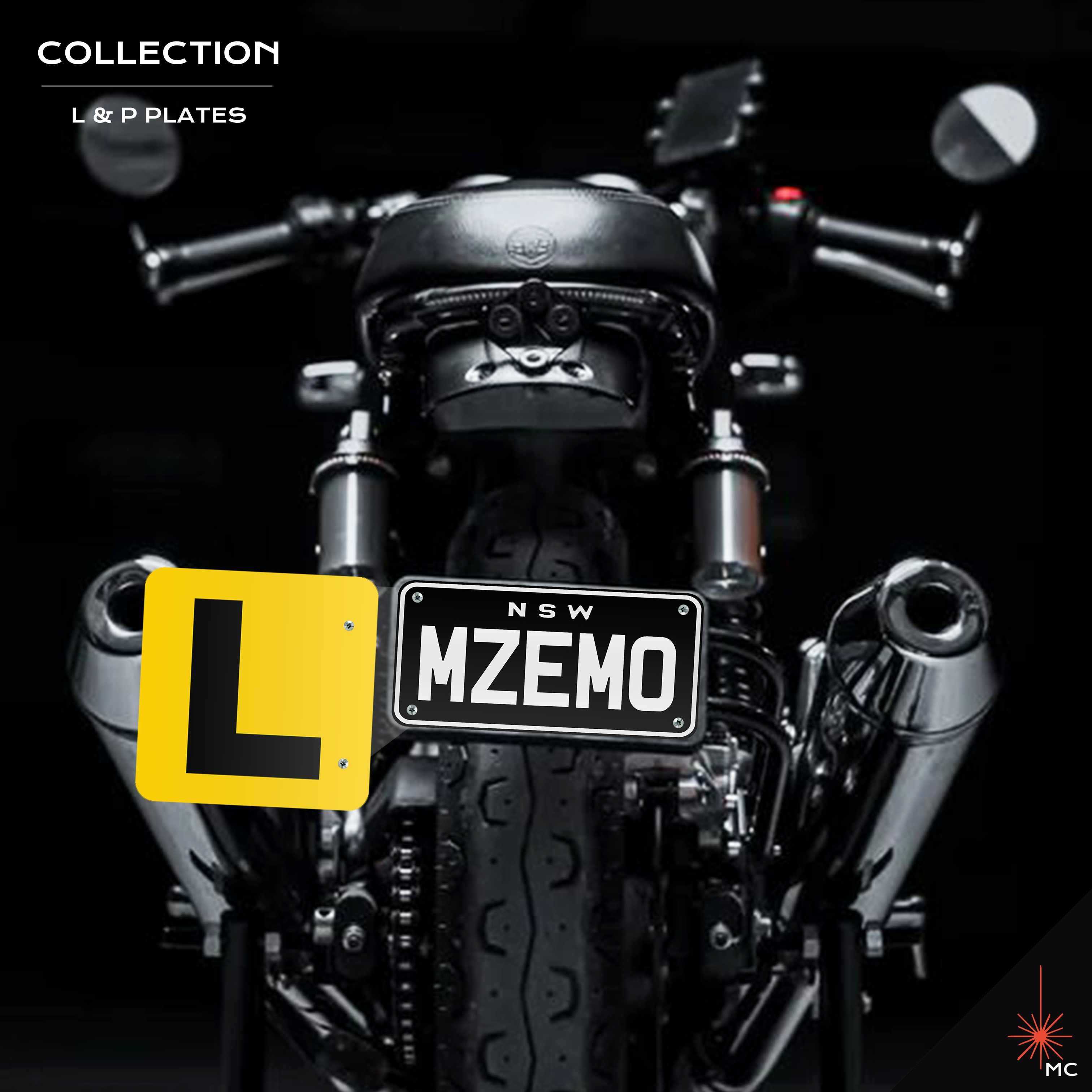 Motorcycle L / P Number Plate Kit (Motor Vehicle Accessories)