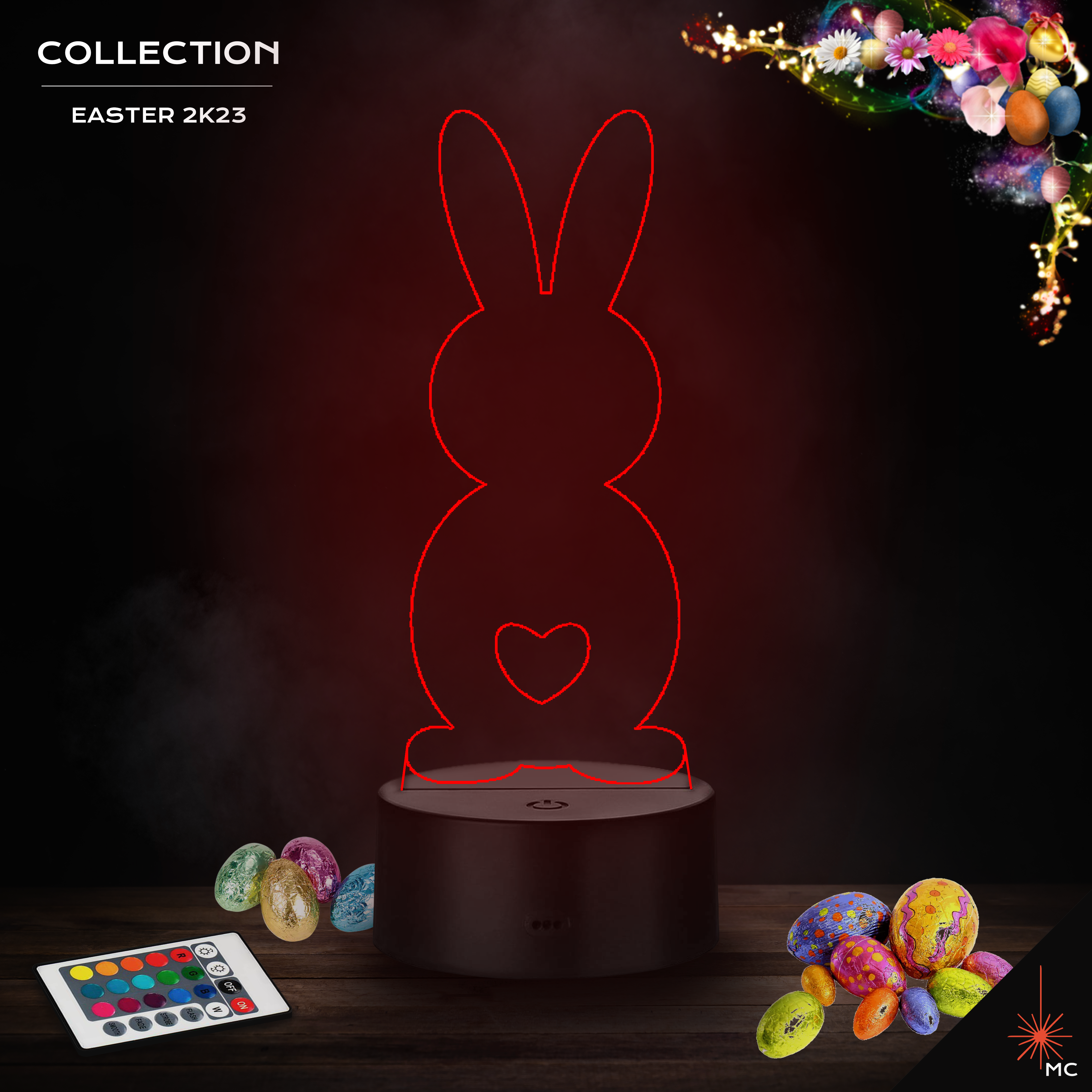 LED Lamp - Loving Easter Bunny (Easter)