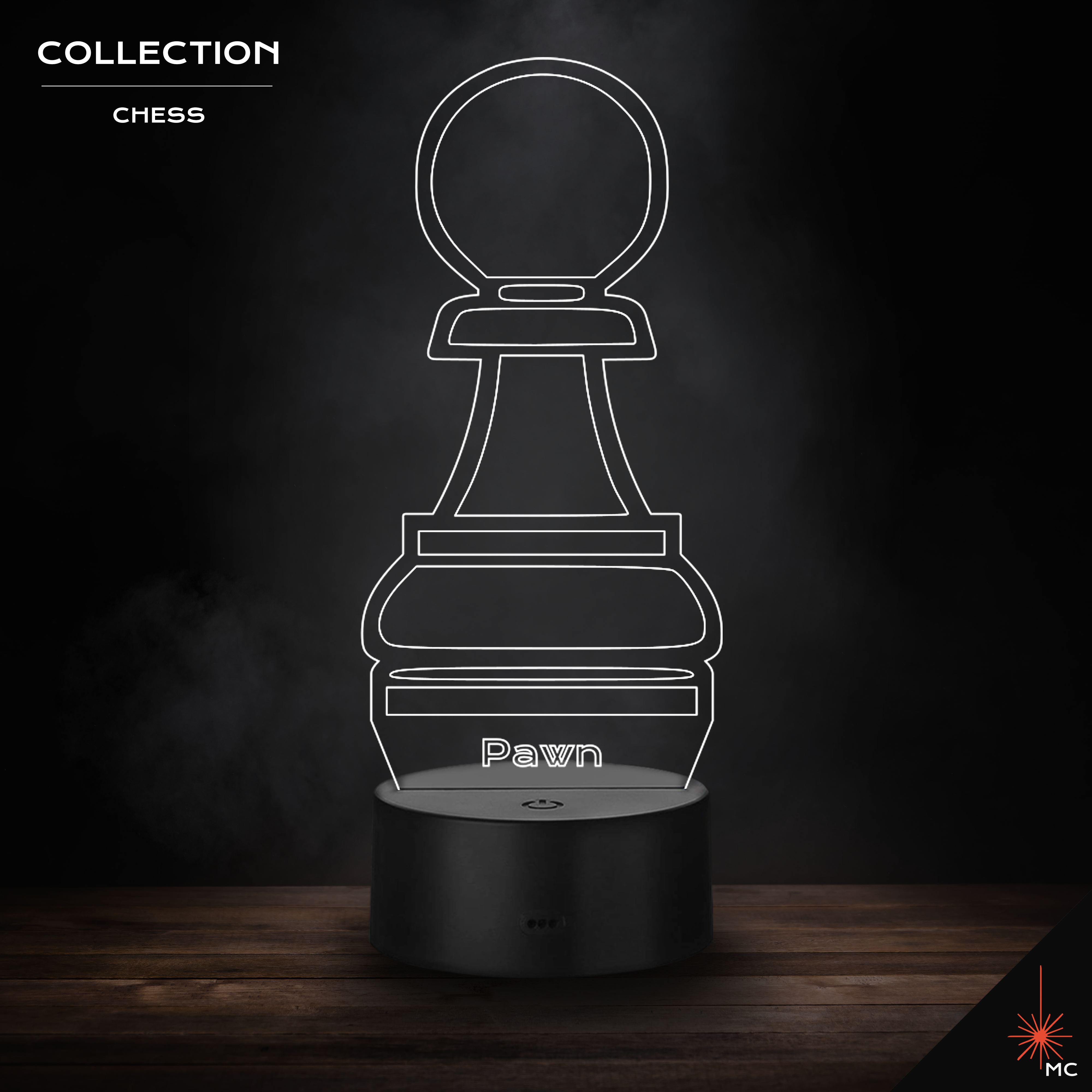 LED Lamp - Pawn (Chess)
