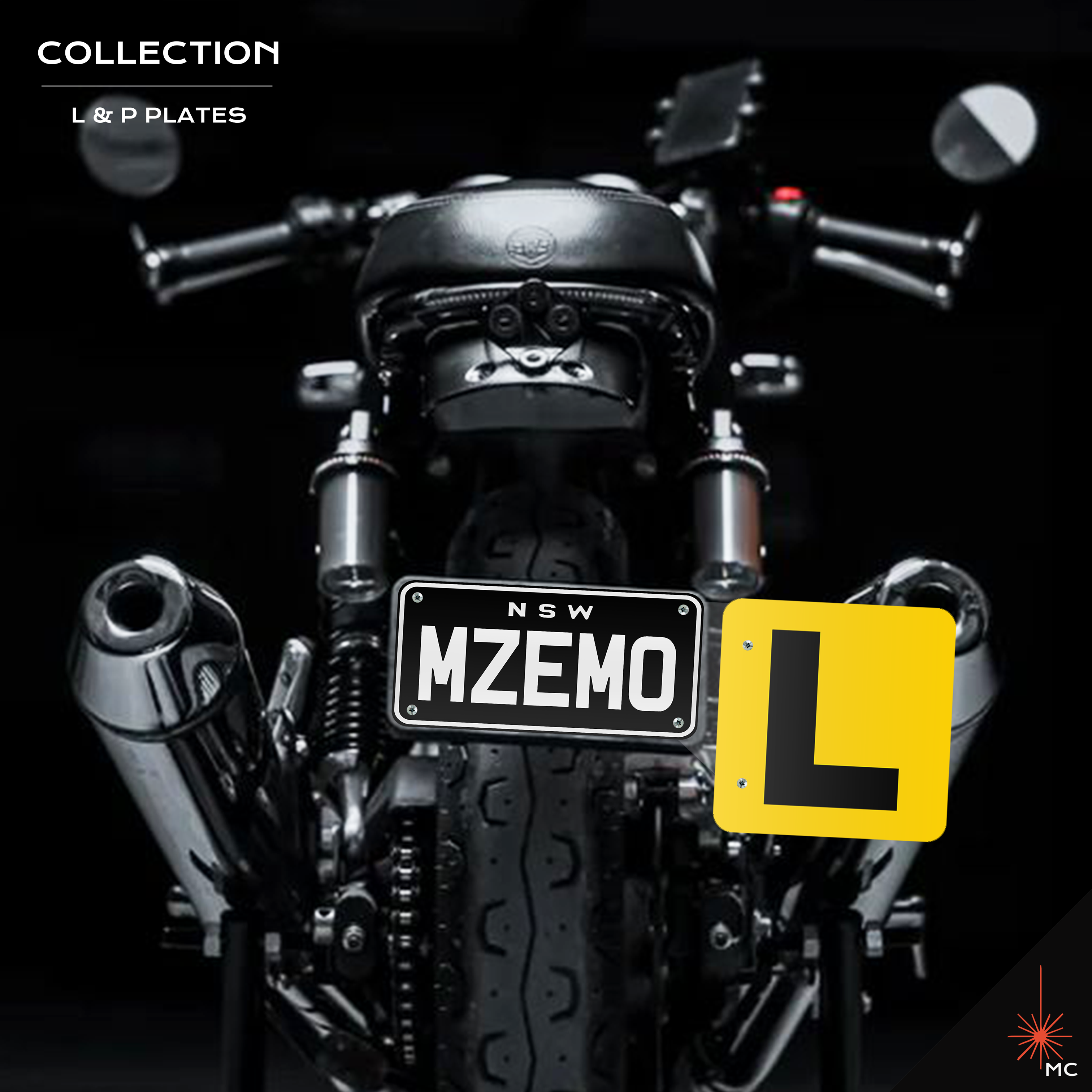 Motorcycle L / P Number Plate Kit (Motor Vehicle Accessories)