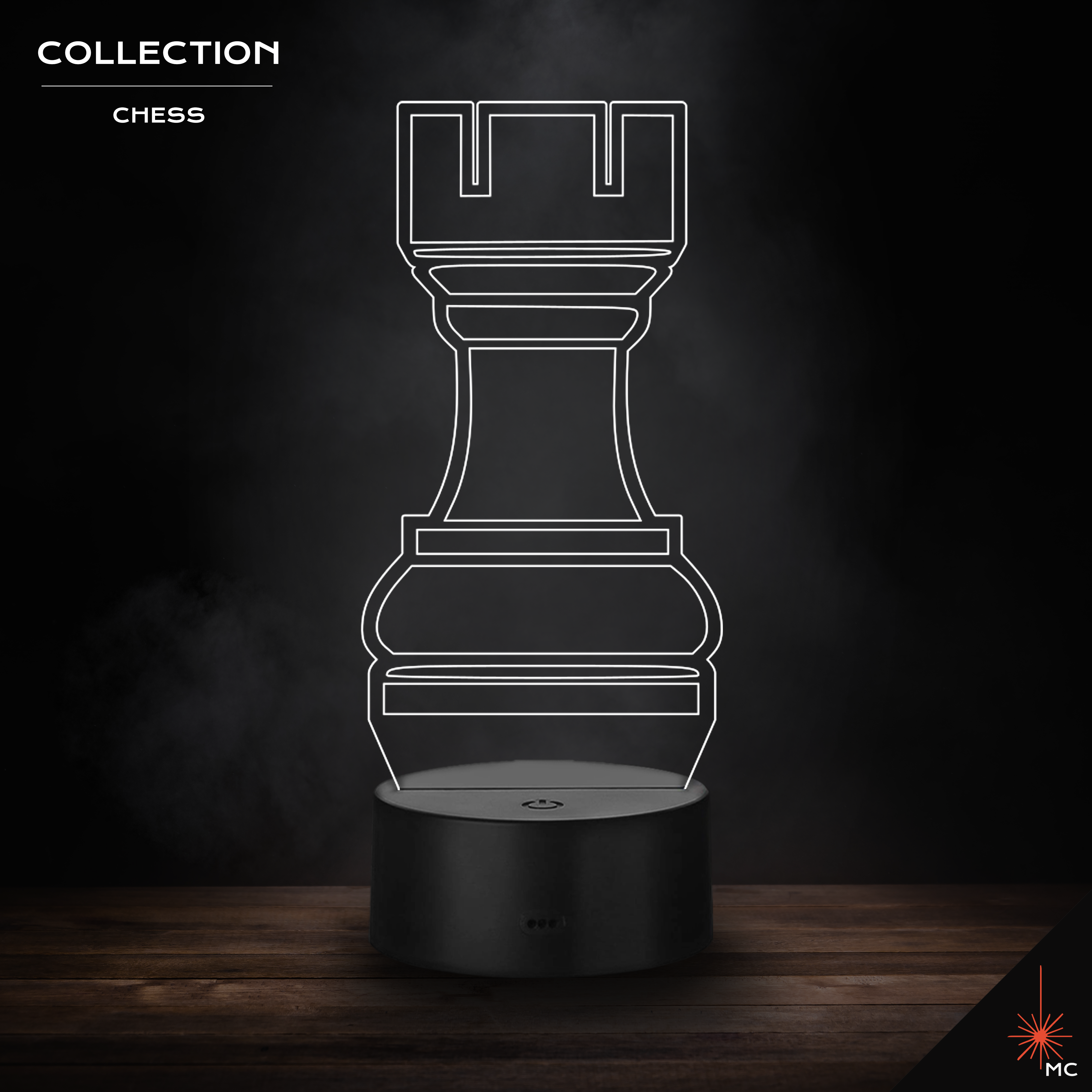 LED Lamp - Rook (Chess)