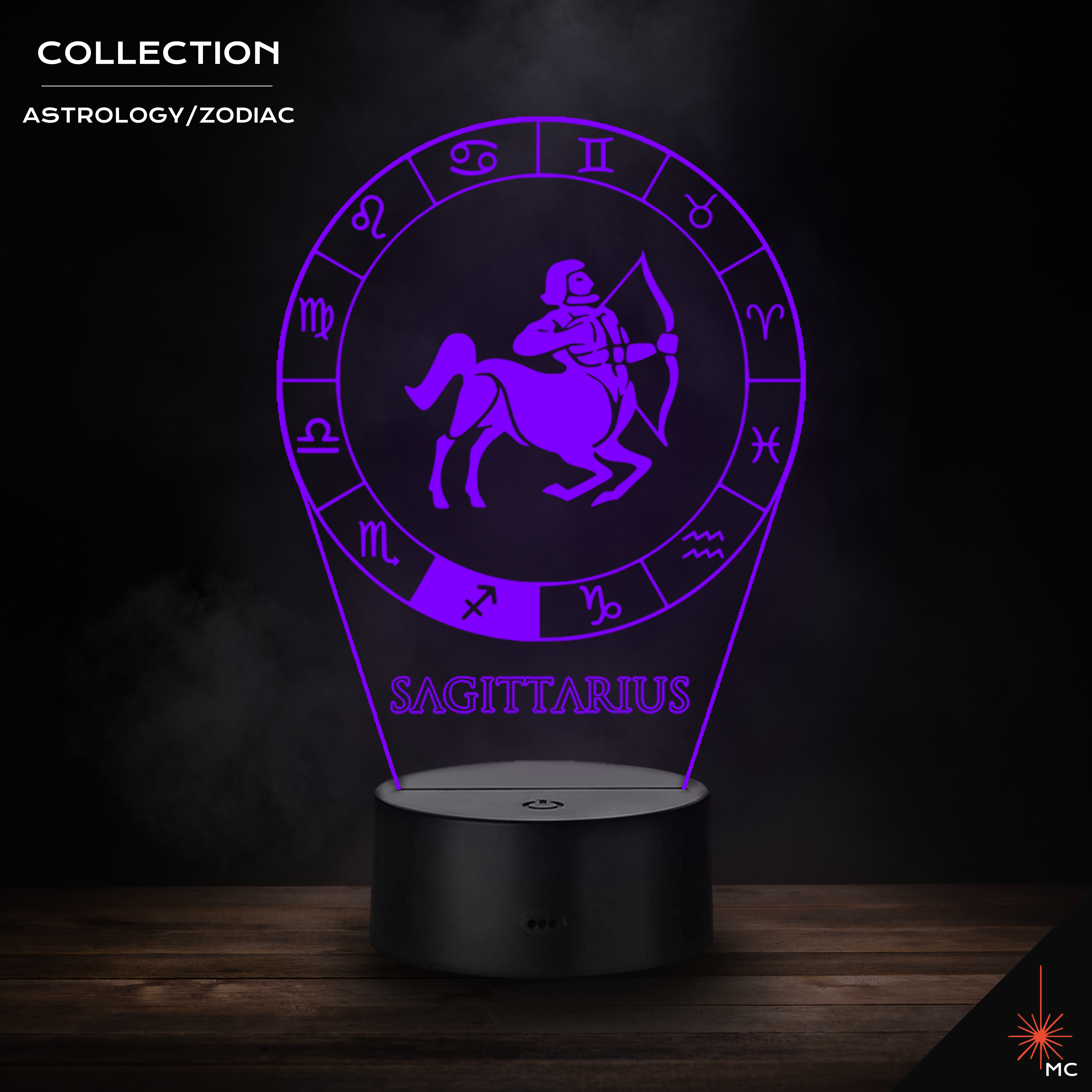LED Lamp - Sagittarius (Astrology / Zodiac)