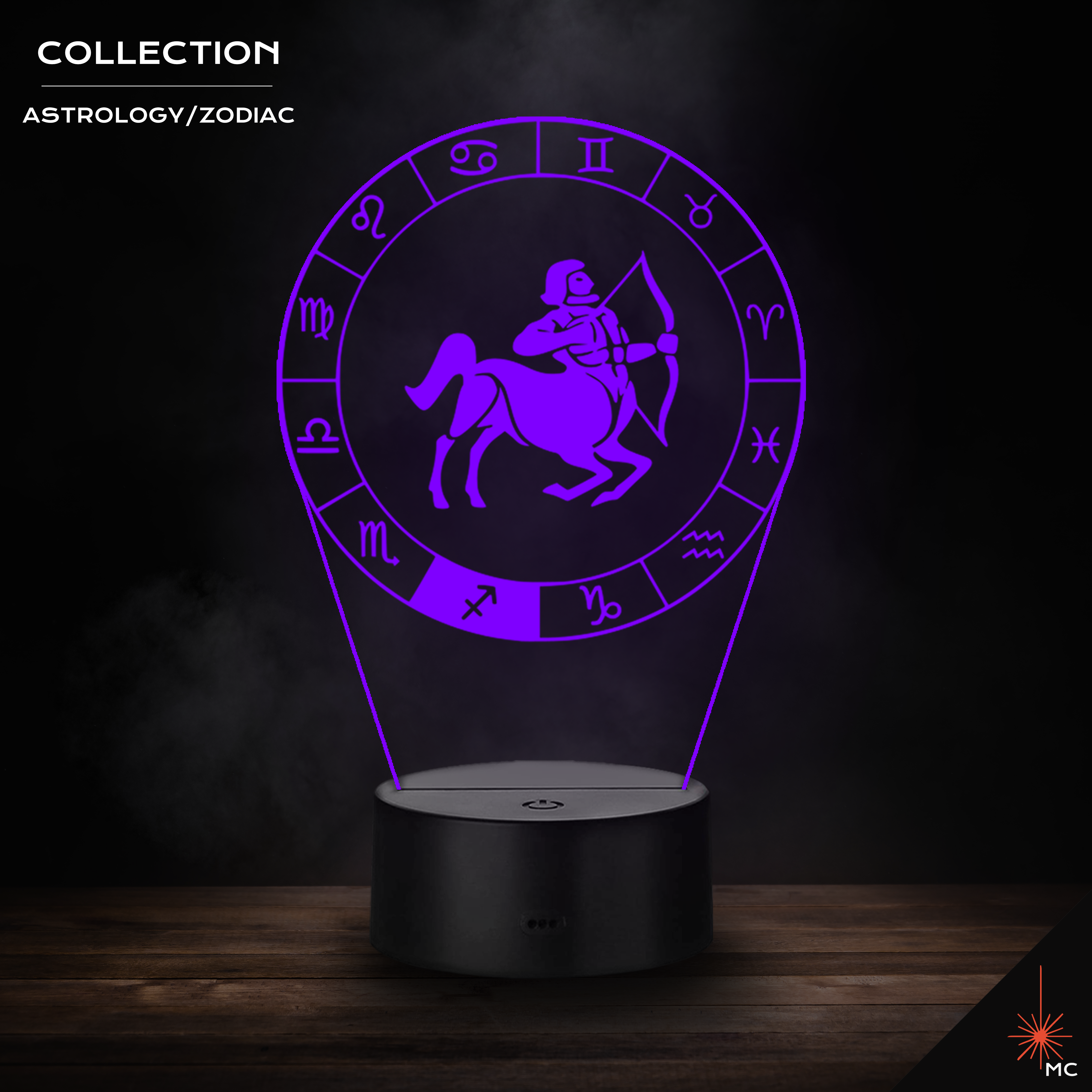 LED Lamp - Sagittarius (Astrology / Zodiac)