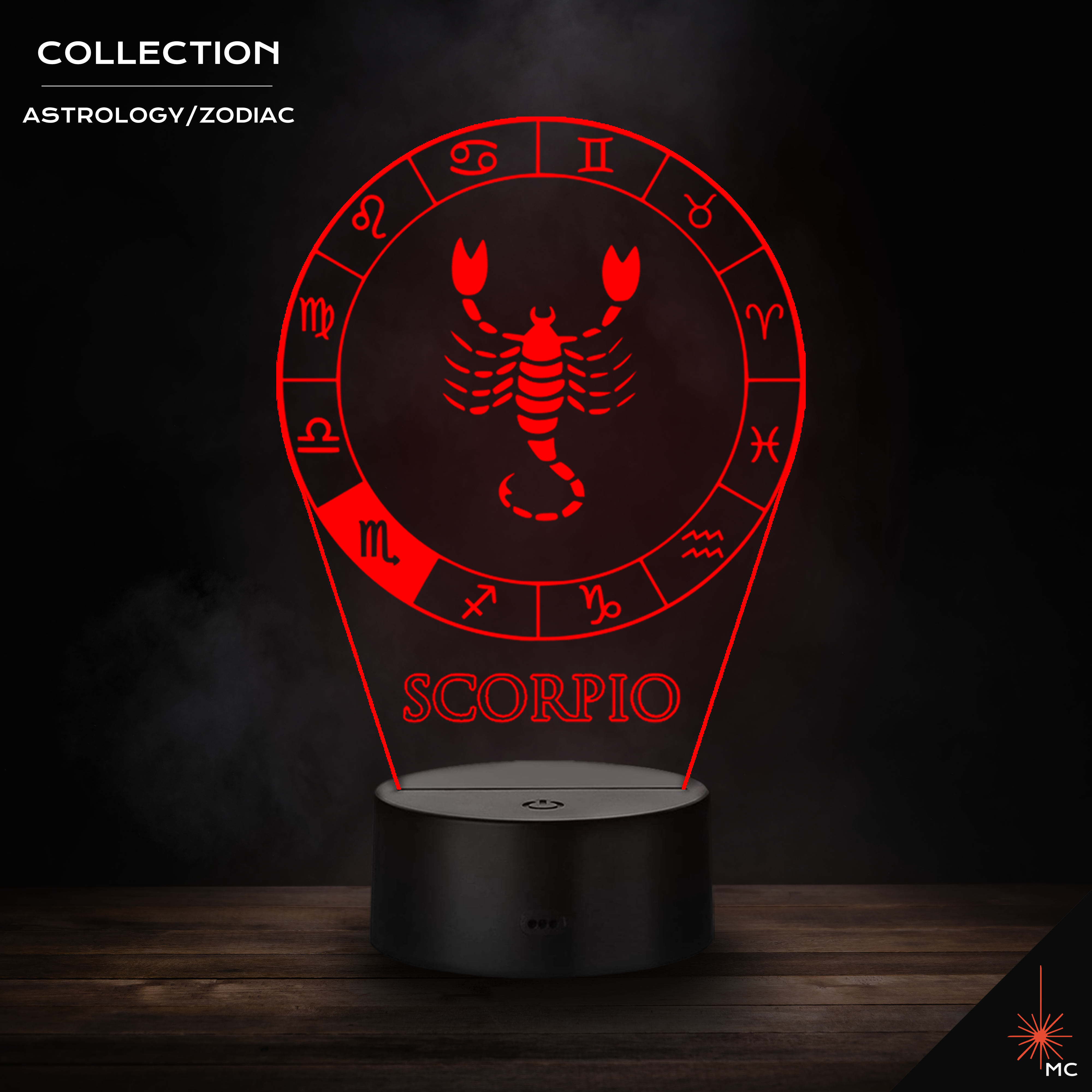 LED Lamp - Scorpio (Astrology / Zodiac)