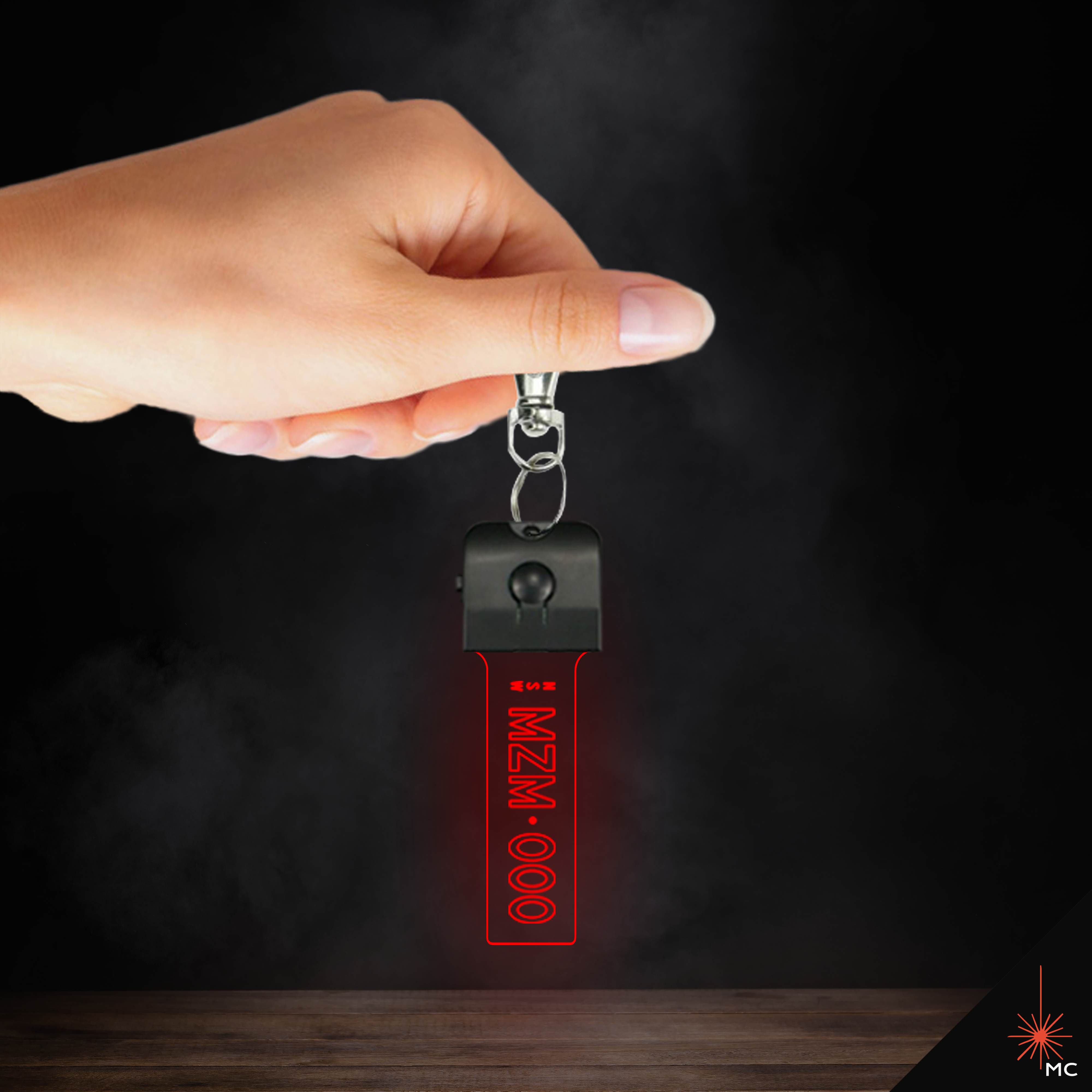 Design Your Own - Custom LED Vehicle Registration Number Plate Keychain