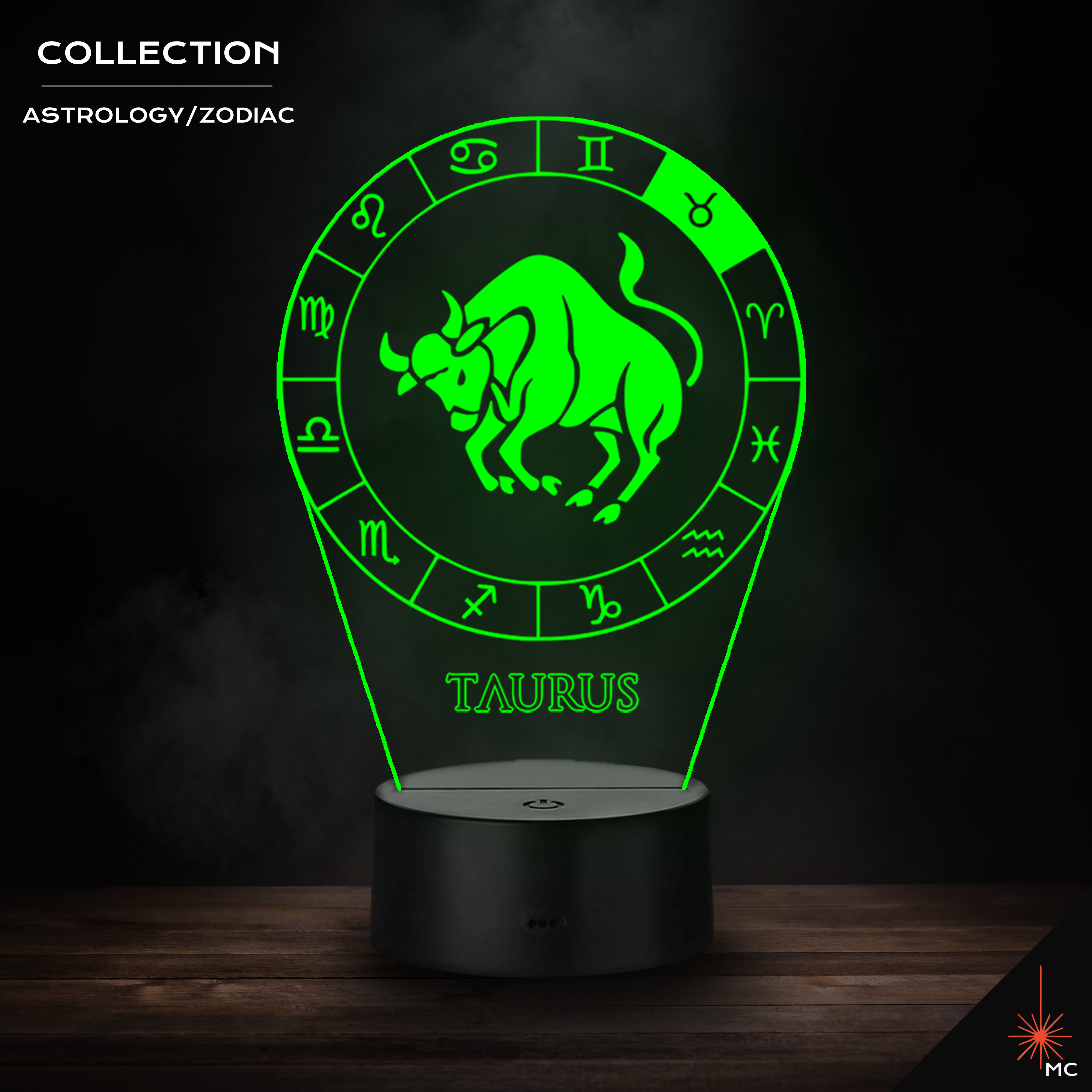 LED Lamp - Taurus (Astrology / Zodiac)