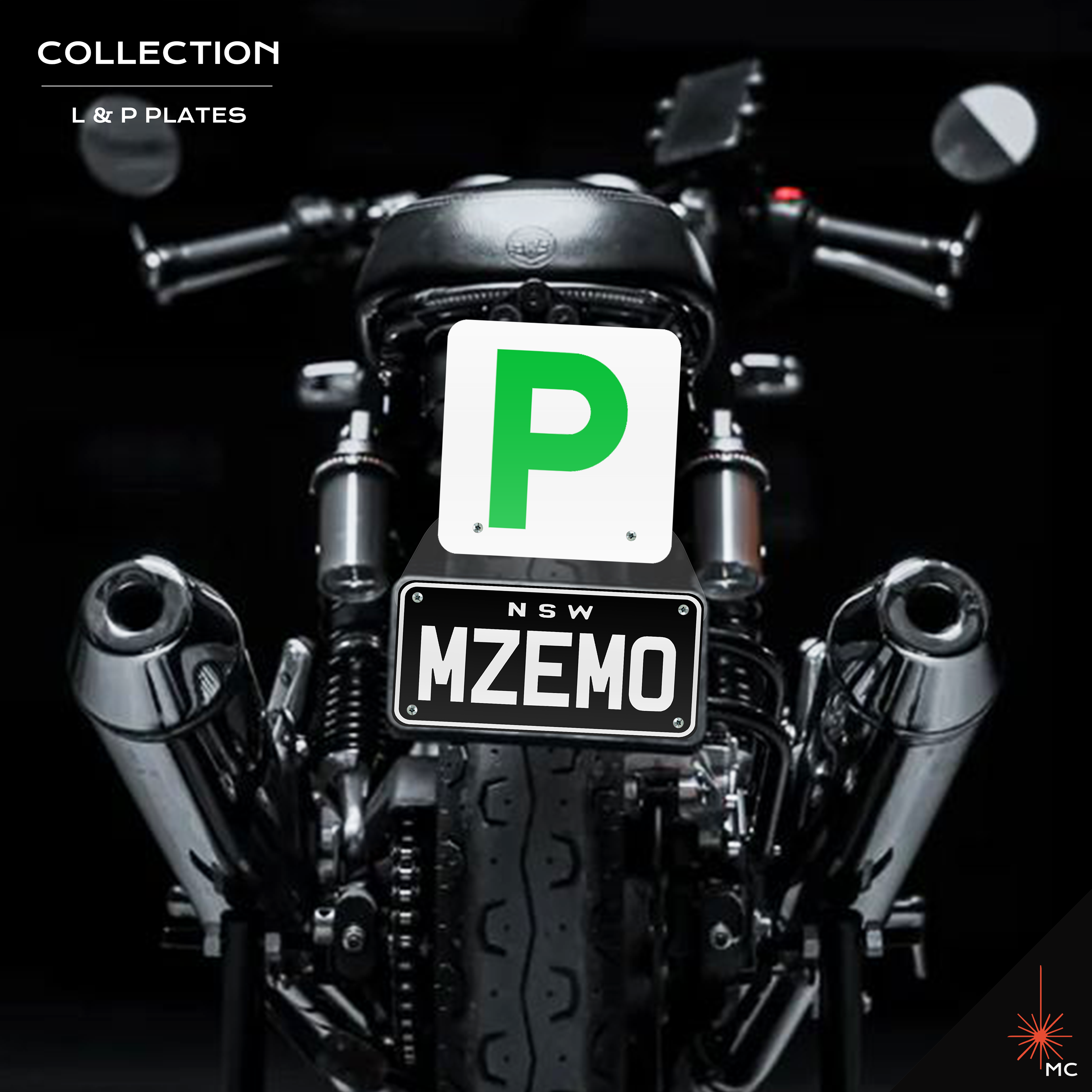 Motorcycle L / P Number Plate Kit (Motor Vehicle Accessories)