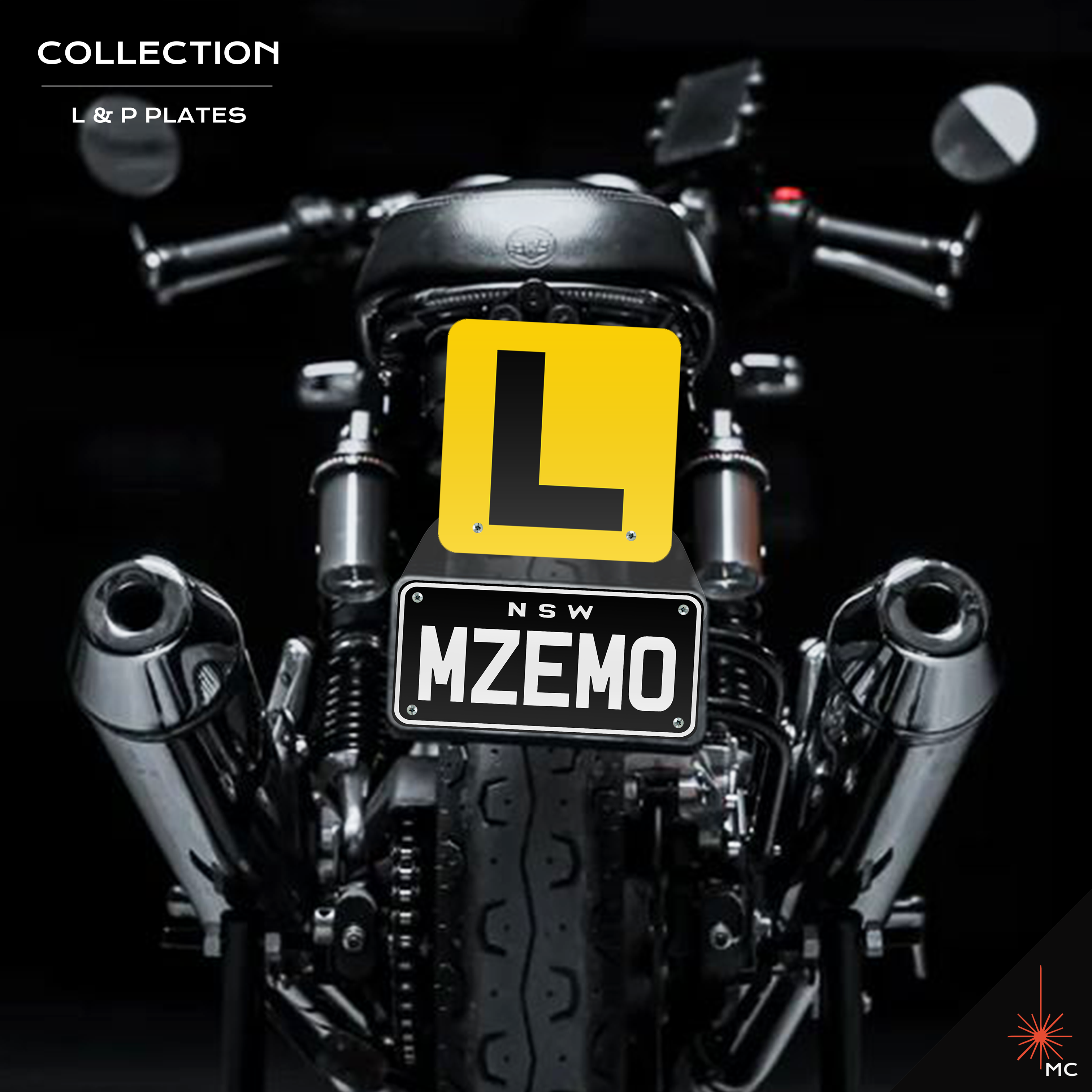 Motorcycle L / P Number Plate Kit (Motor Vehicle Accessories)