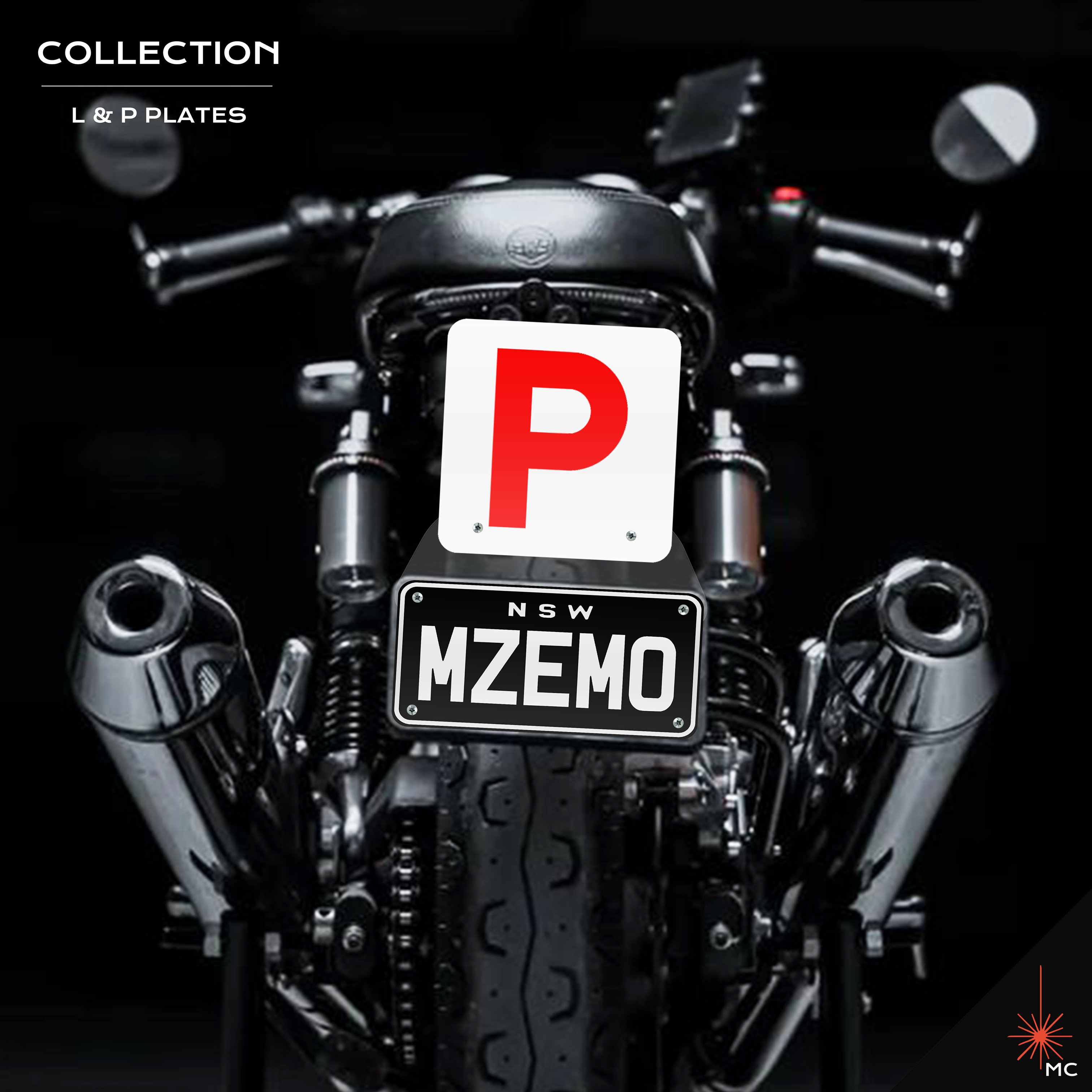 Motorcycle L / P Number Plate Kit (Motor Vehicle Accessories)