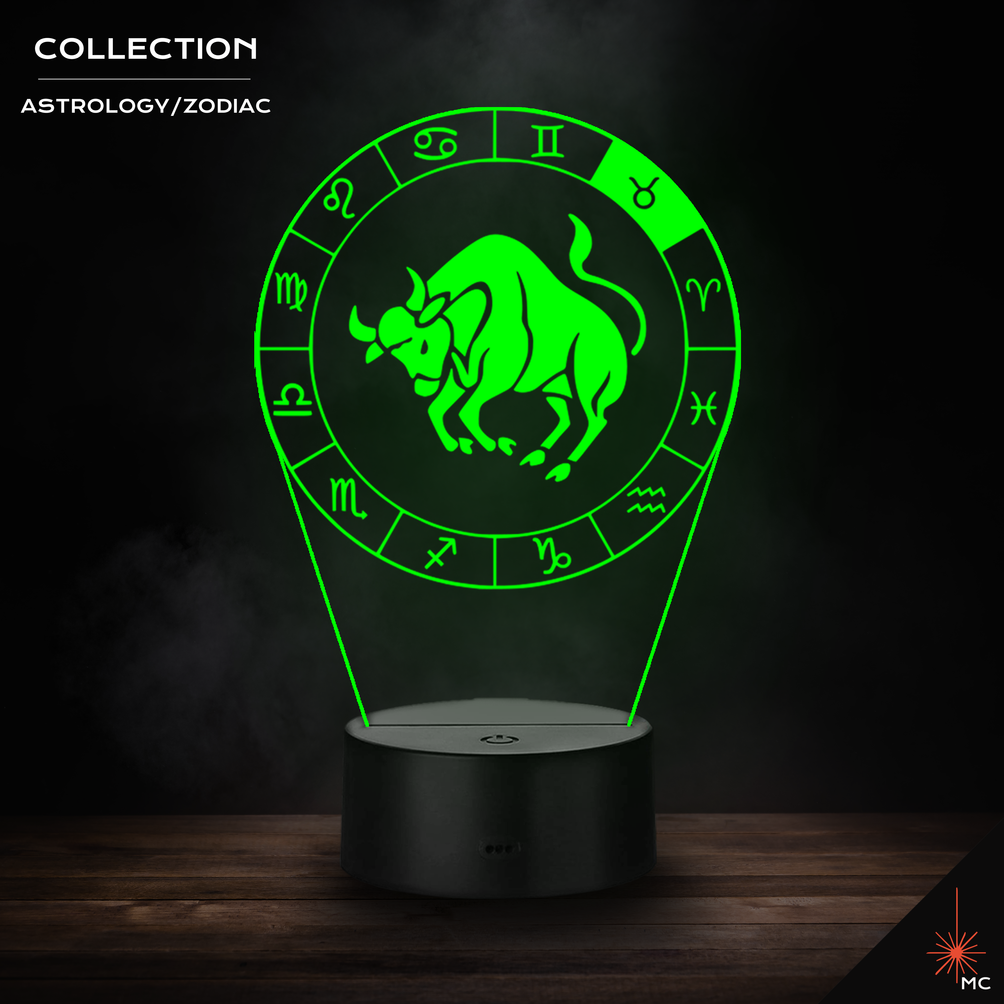 LED Lamp - Taurus (Astrology / Zodiac)