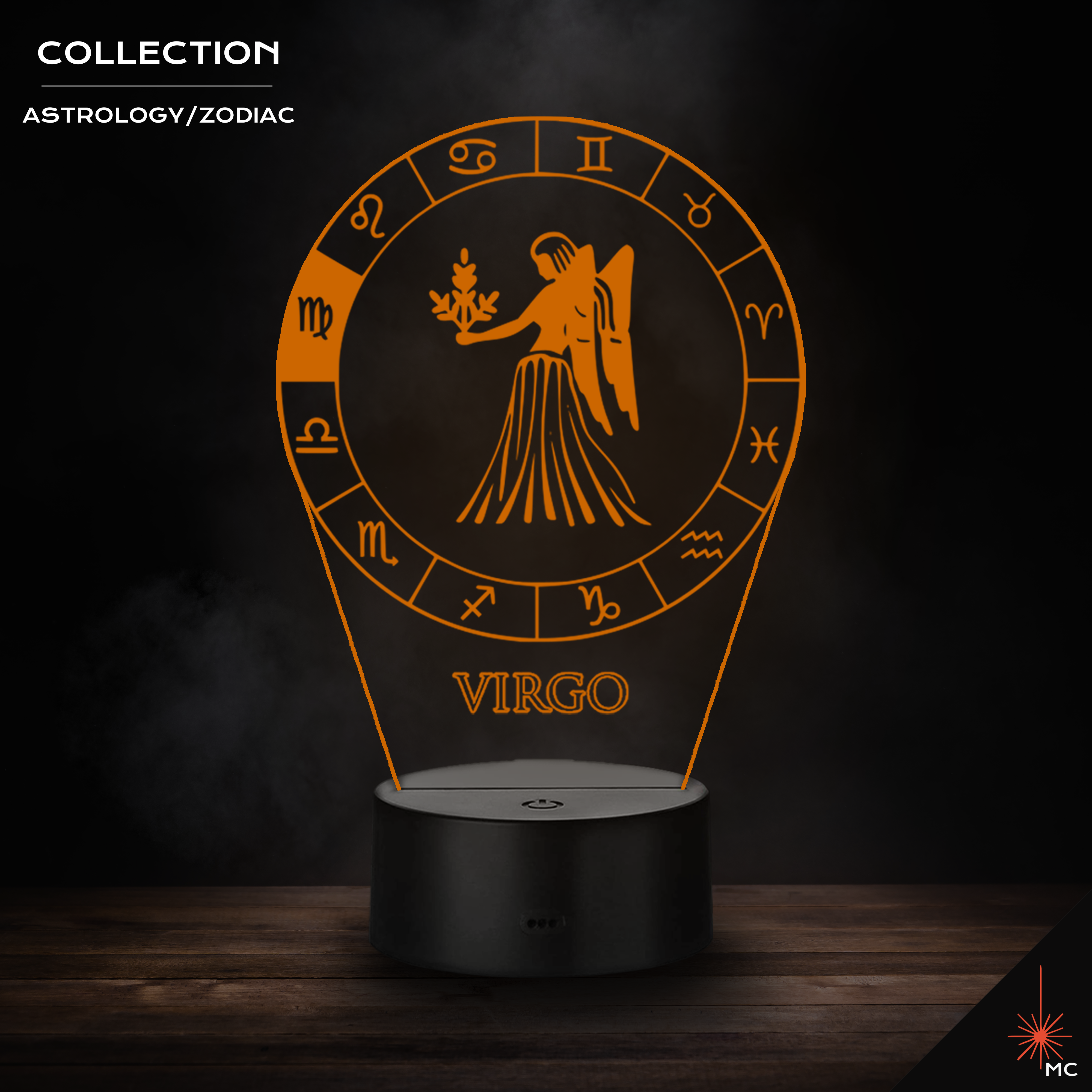 LED Lamp - Virgo (Astrology / Zodiac)