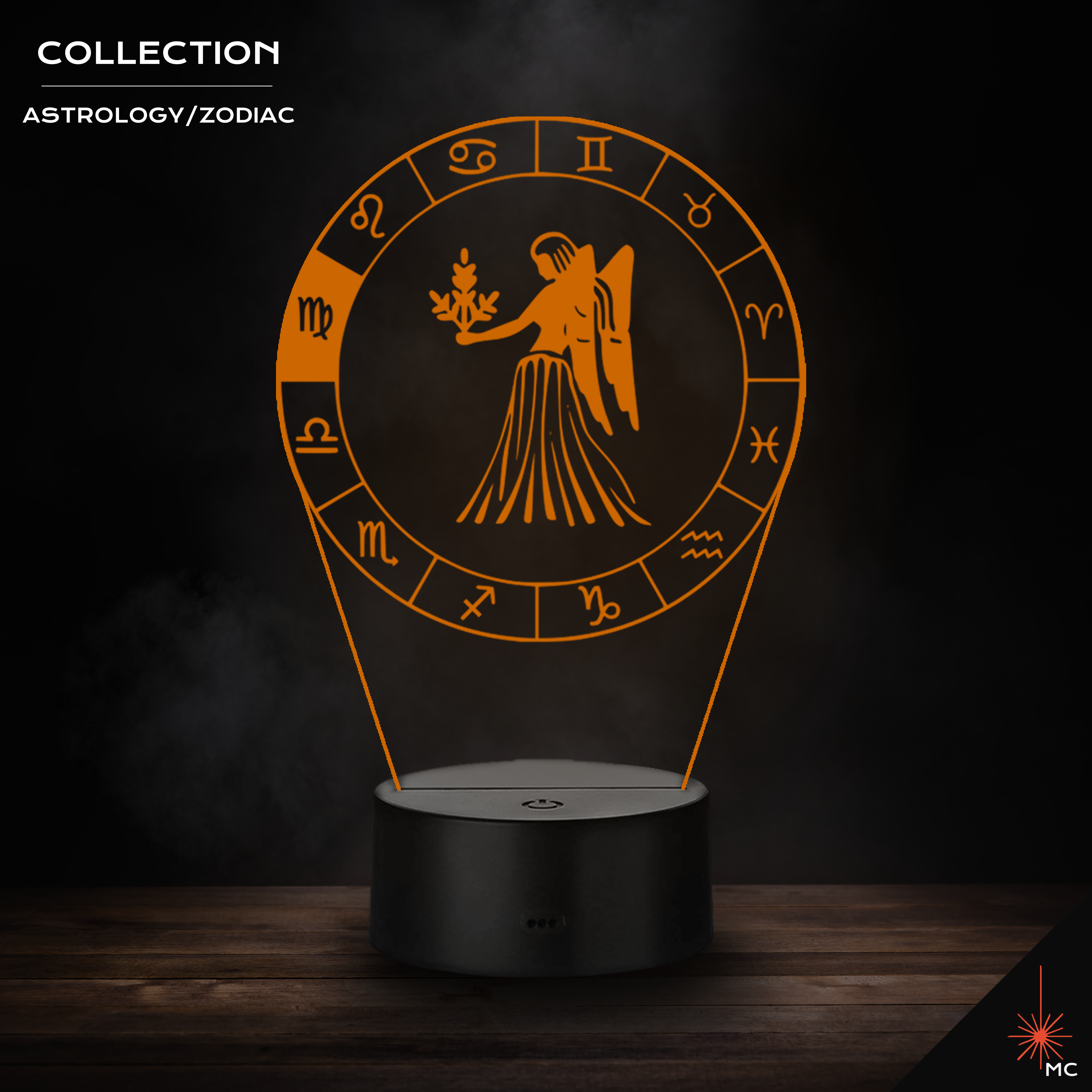 LED Lamp - Virgo (Astrology / Zodiac)