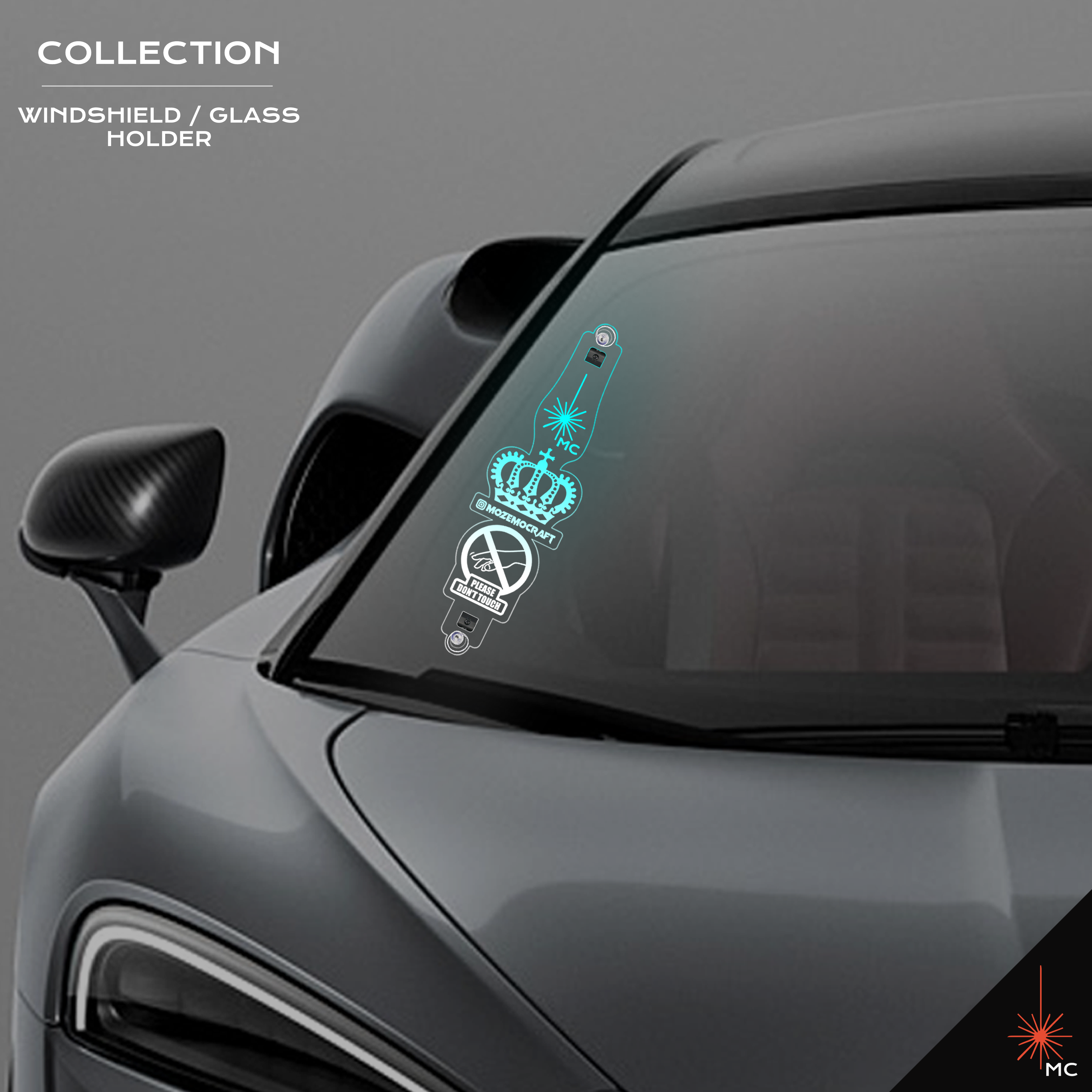 Custom LED Car Windshield / Glass Suction Holder Prop Display (Motor Vehicle Accessories)