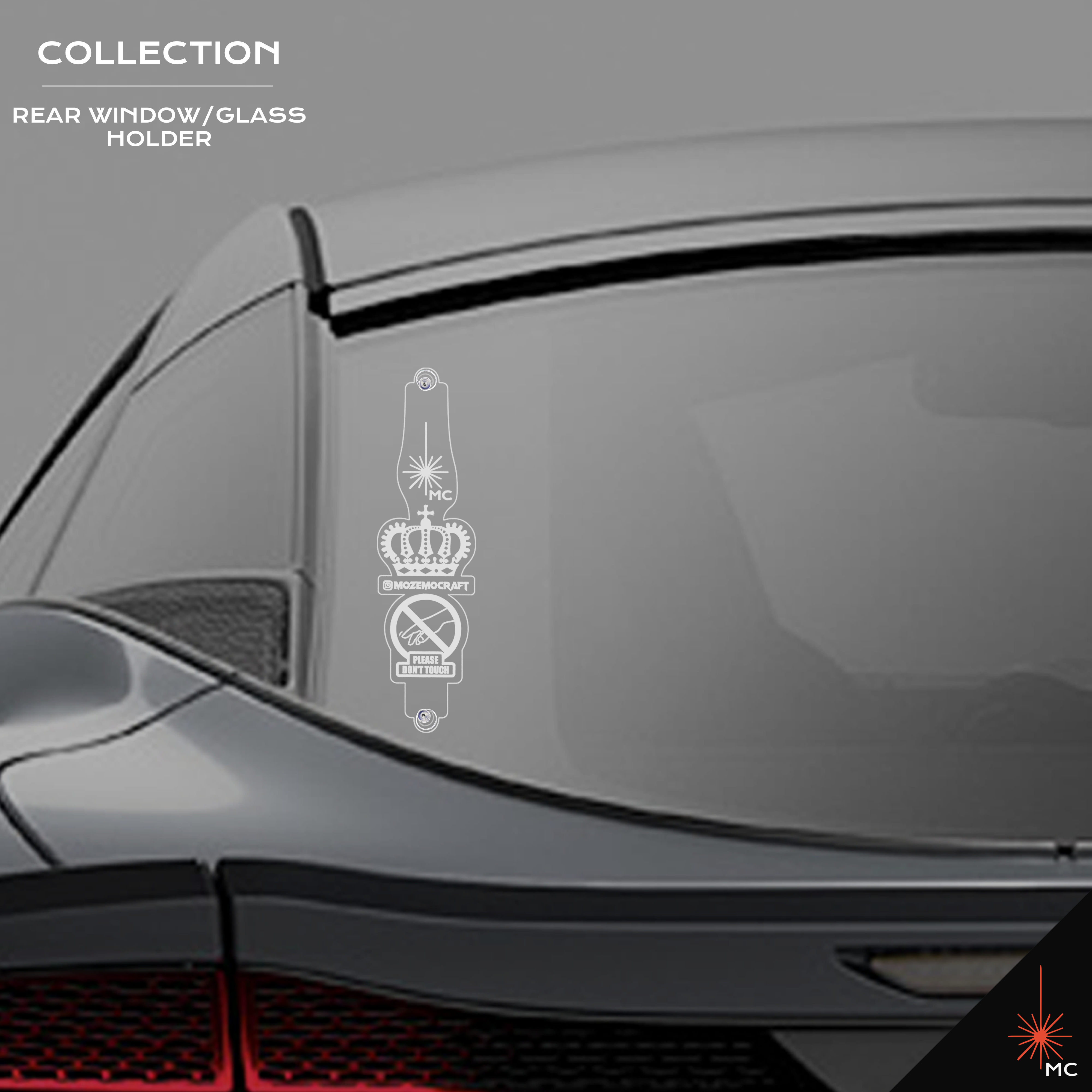 Custom Car Rear Window / Glass Suction Holder Prop Display (Motor Vehicle Accessories)