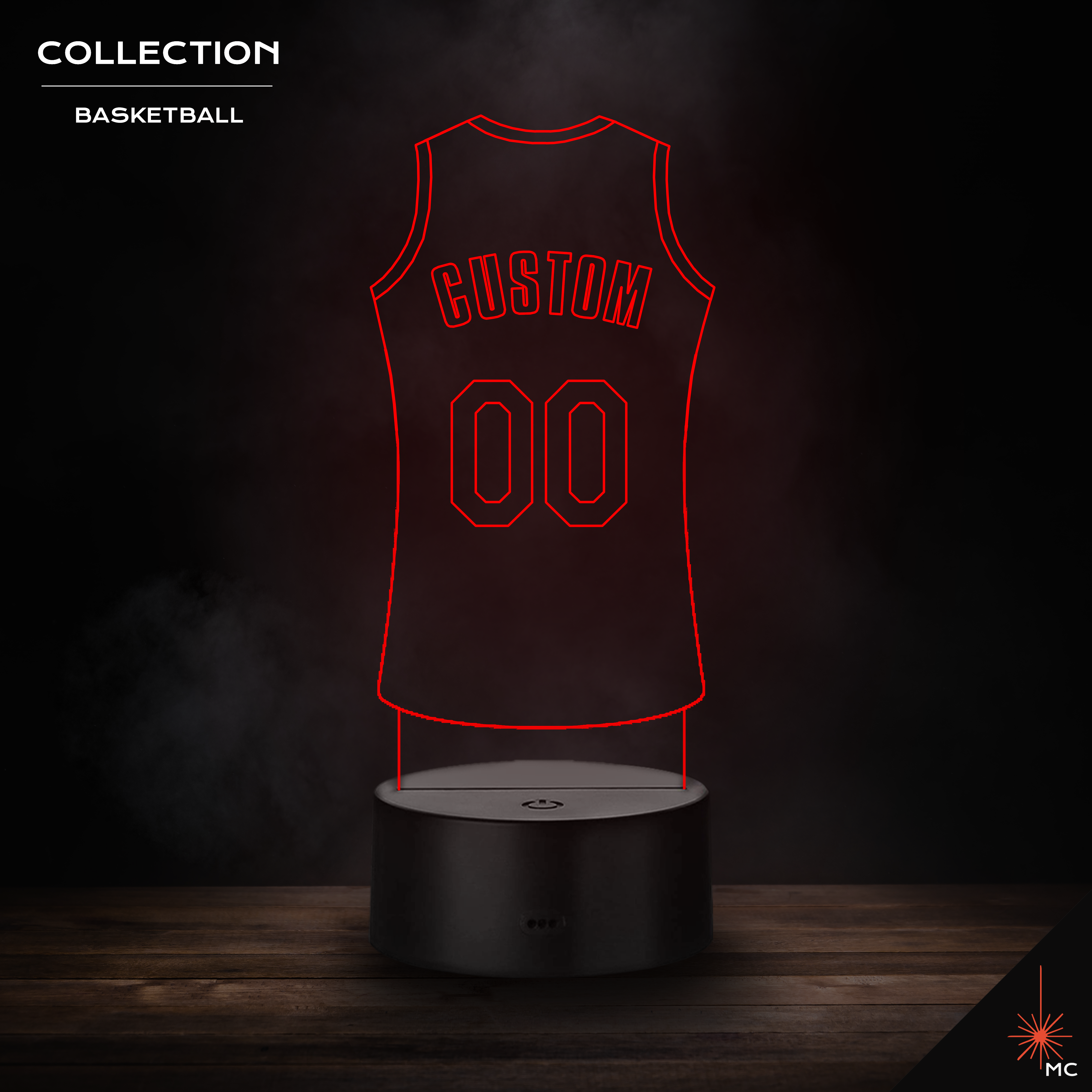 Design Your Own - Custom Basketball Jersey LED Lamp