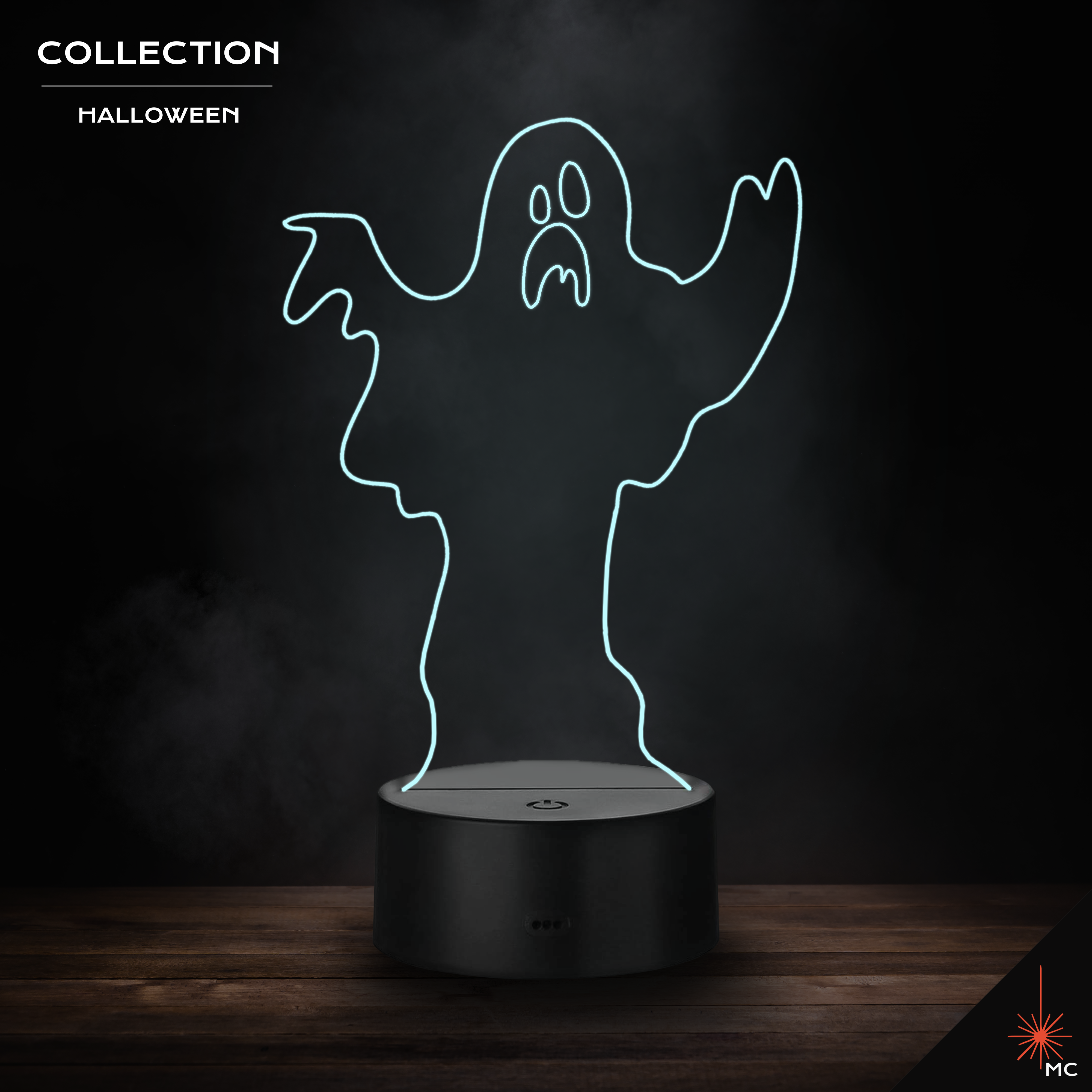 LED Lamp - Ghost (Halloween)