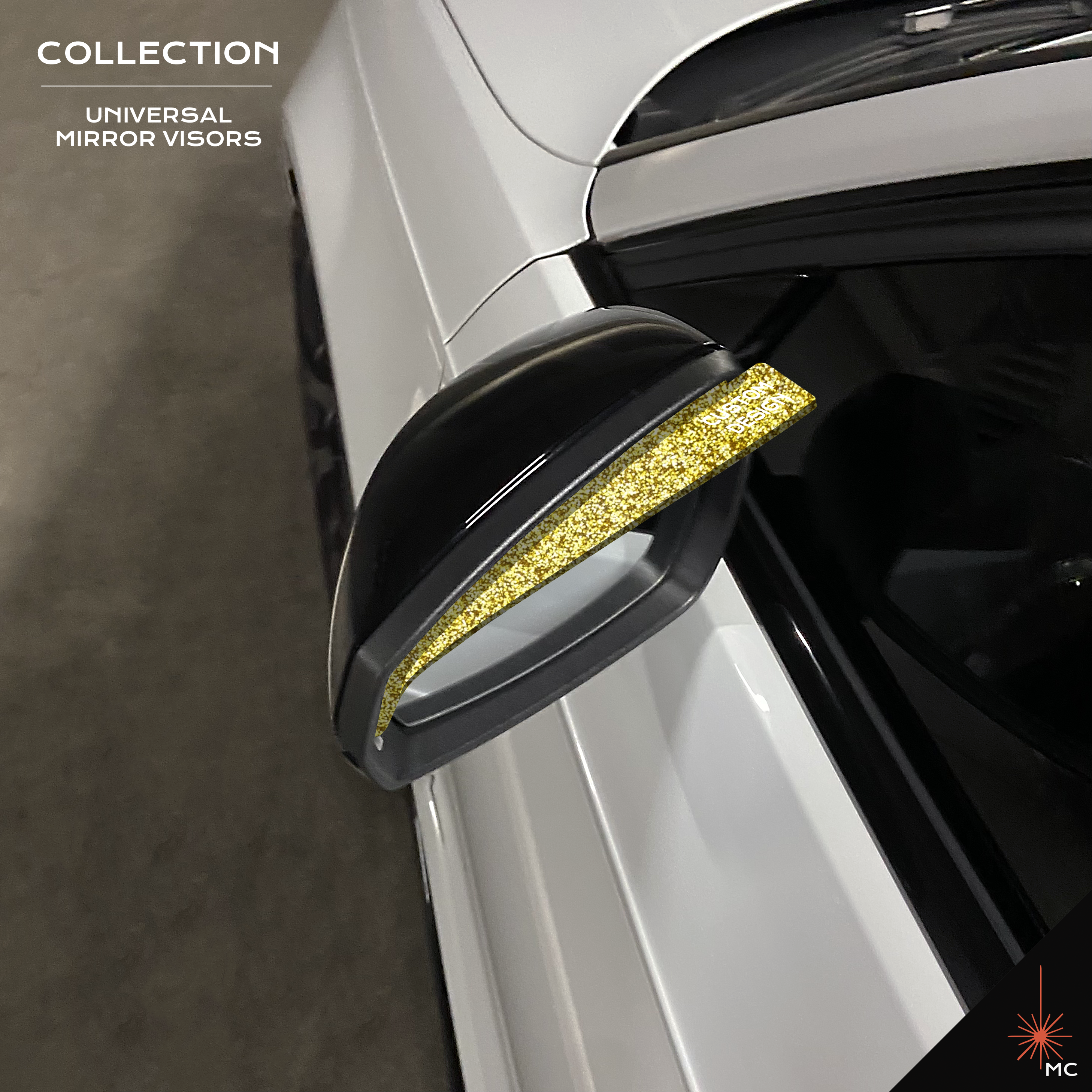 Custom Universal Side Mirror Visors - Pair (Motor Vehicle Accessories)