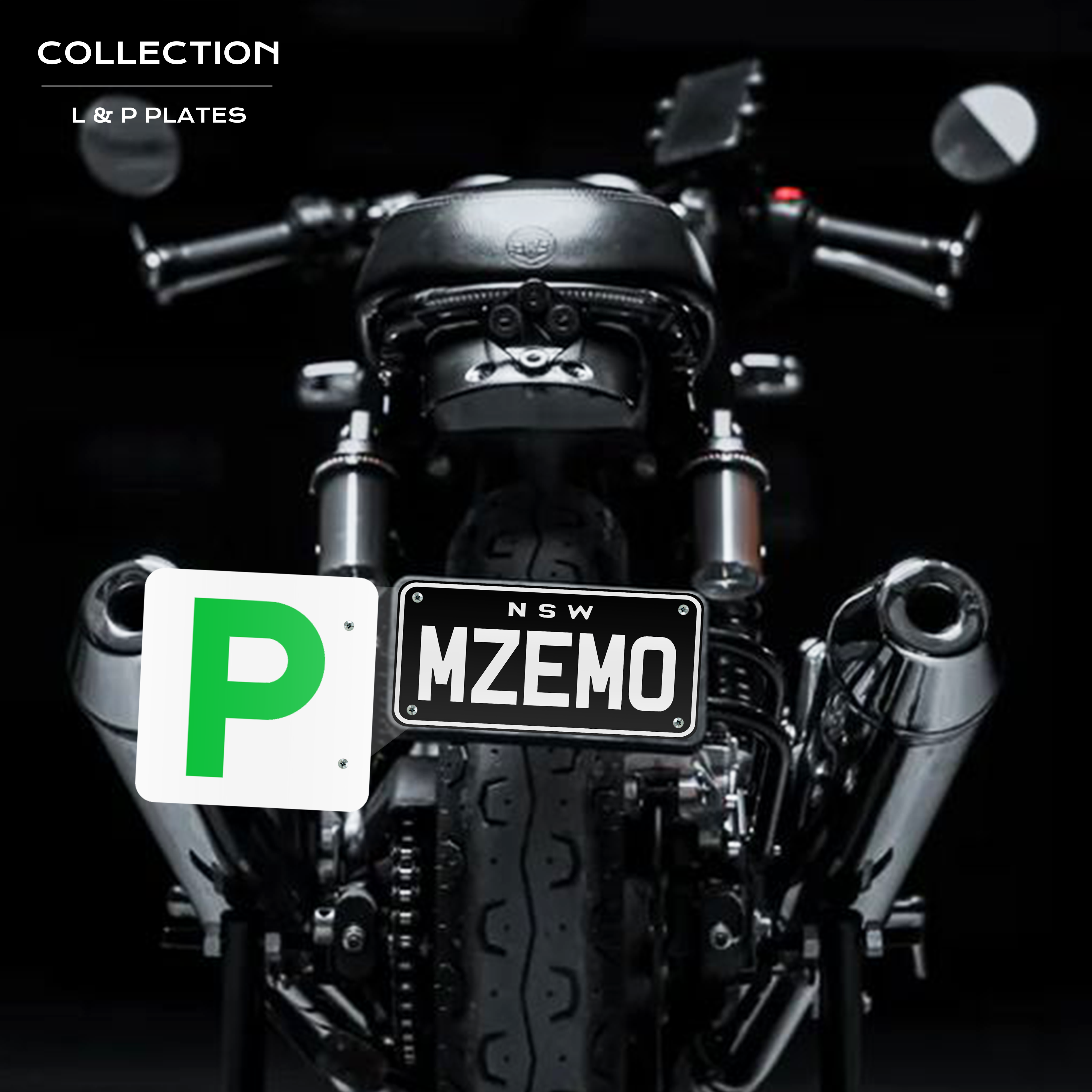 Motorcycle L / P Number Plate Kit (Motor Vehicle Accessories)