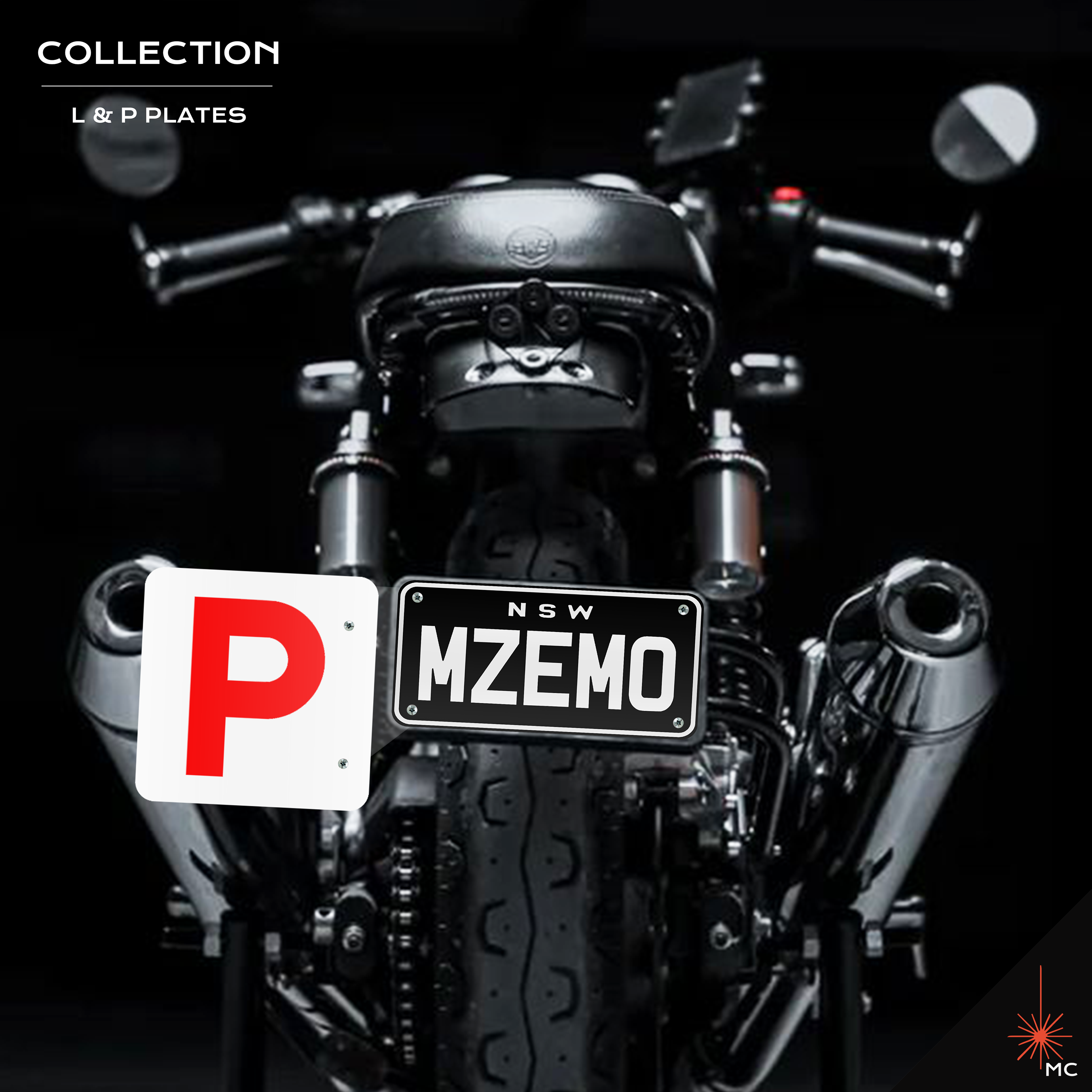 Motorcycle L / P Number Plate Kit (Motor Vehicle Accessories)