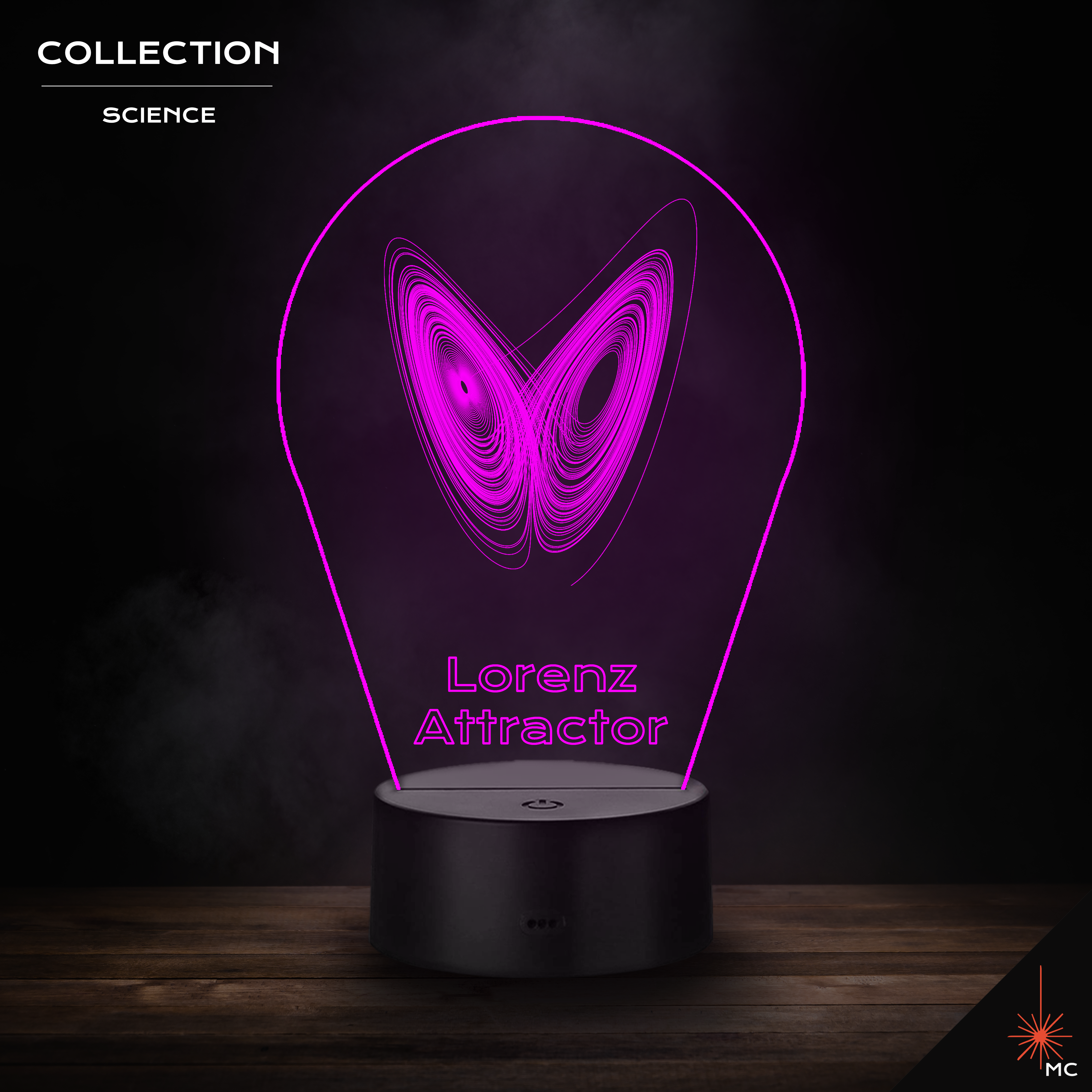 LED Lamp - Lorenz Attractor (Science)