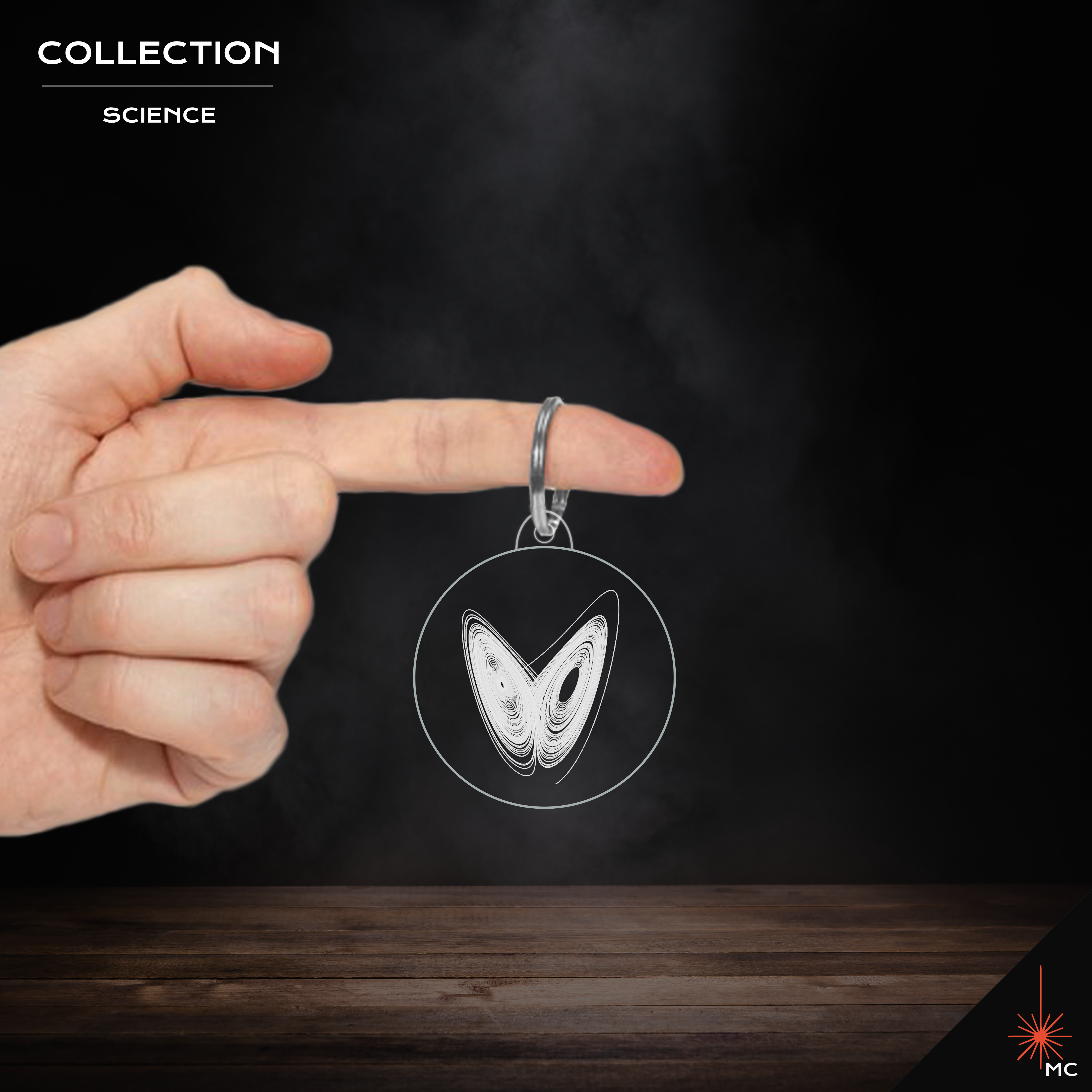 Keychain - Lorenz Attractor (Science)