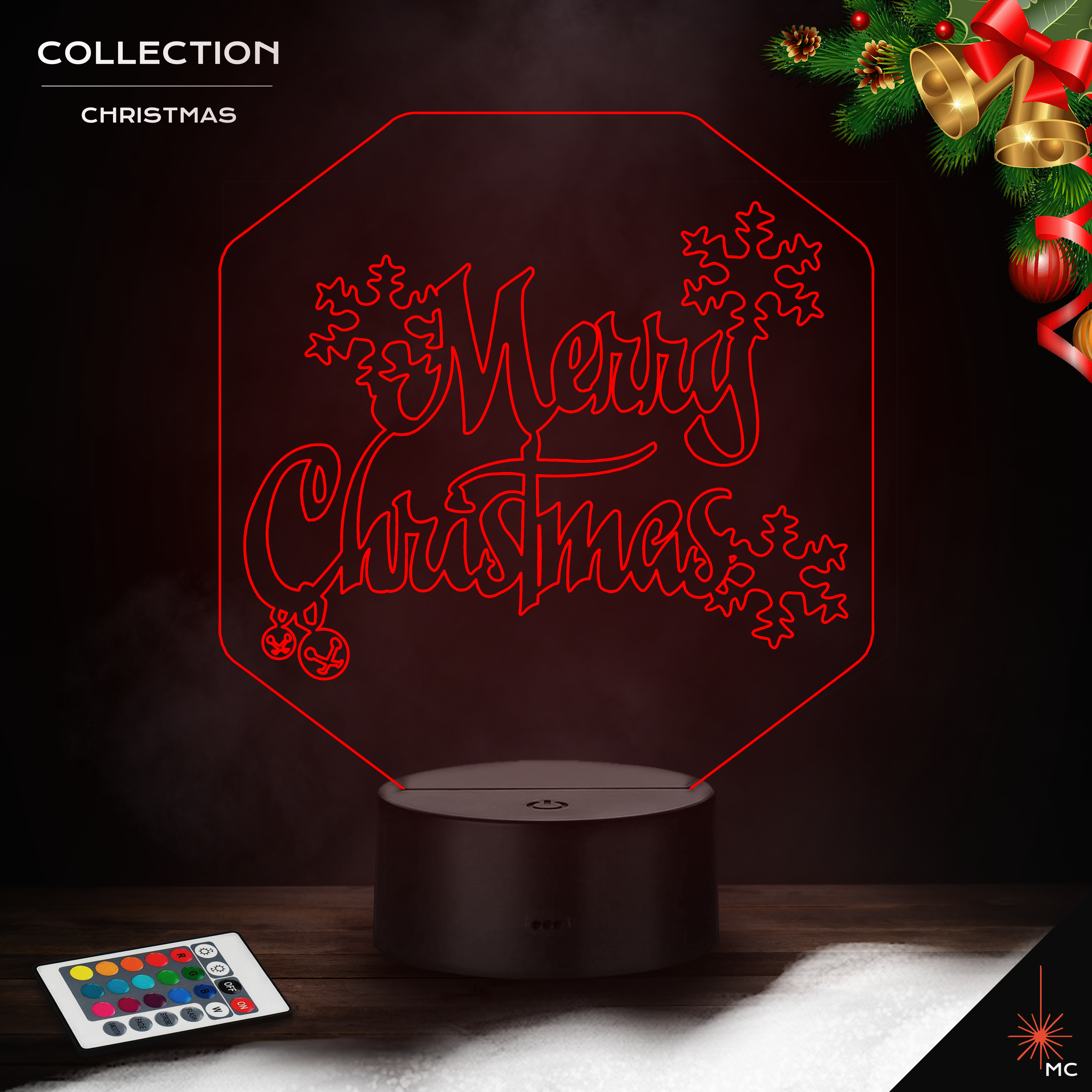 LED Lamp - Merry Christmas (Christmas)