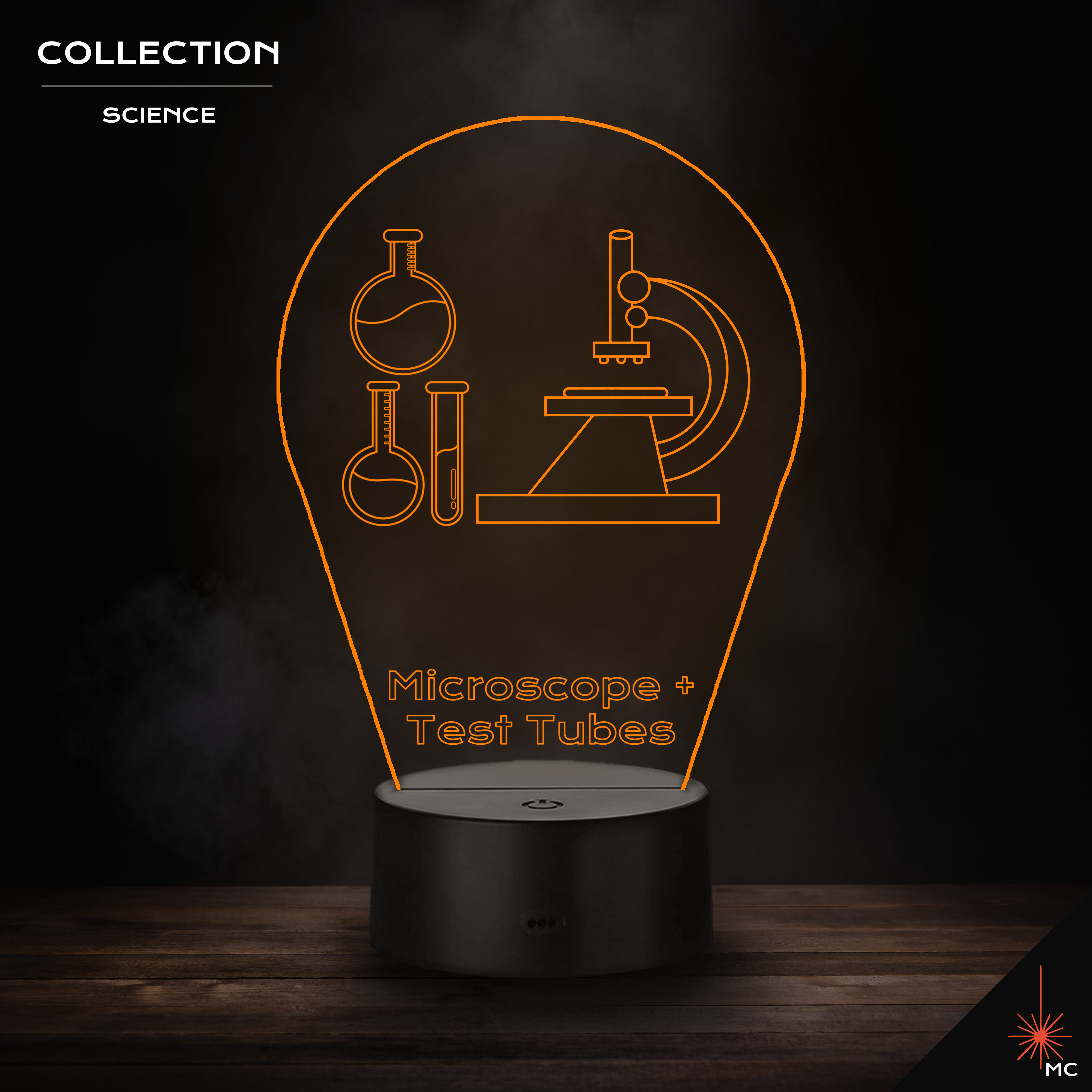 LED Lamp - Microscope + Test Tubes (Science)
