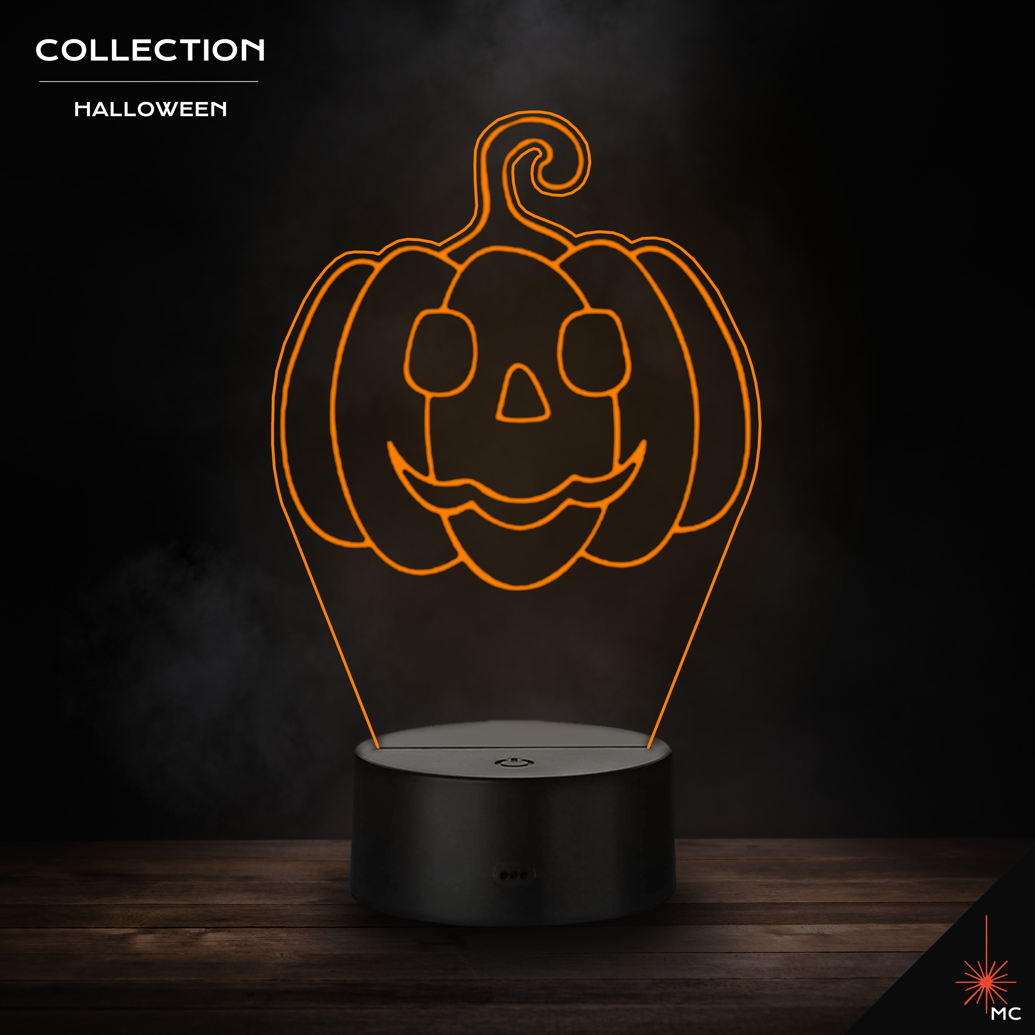 LED Lamp - Jack-O-Lantern (Halloween)