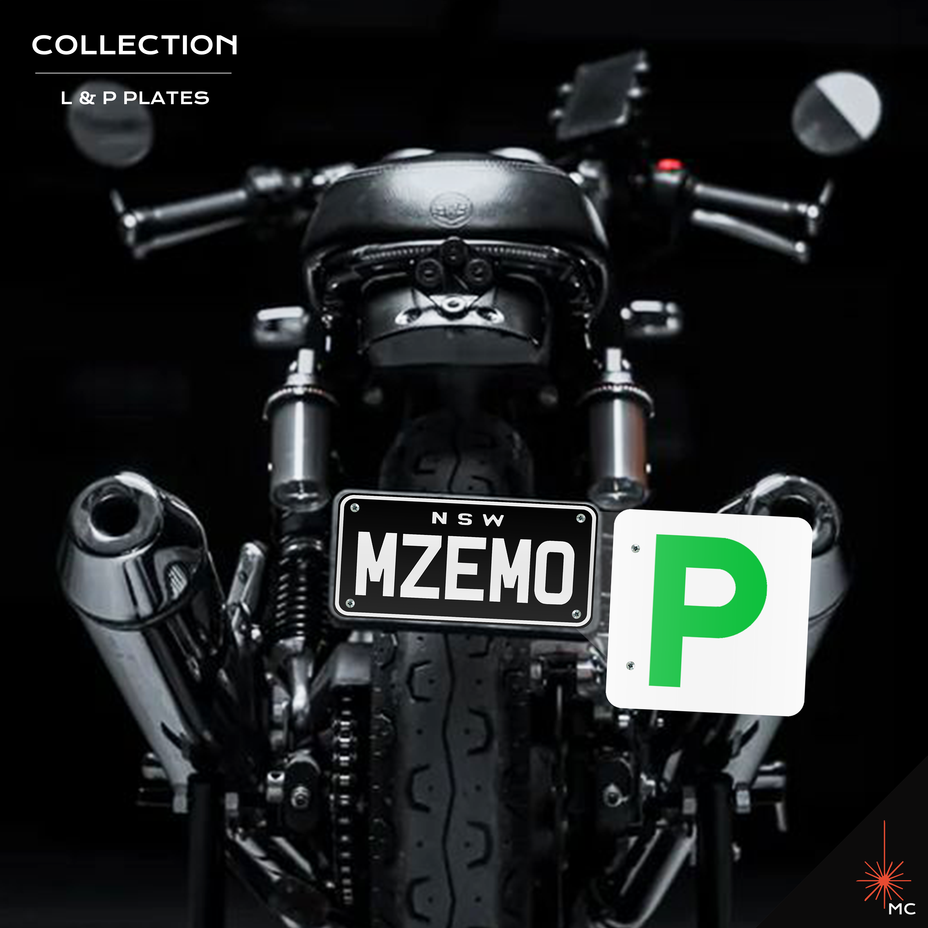 Motorcycle L / P Number Plate Kit (Motor Vehicle Accessories)