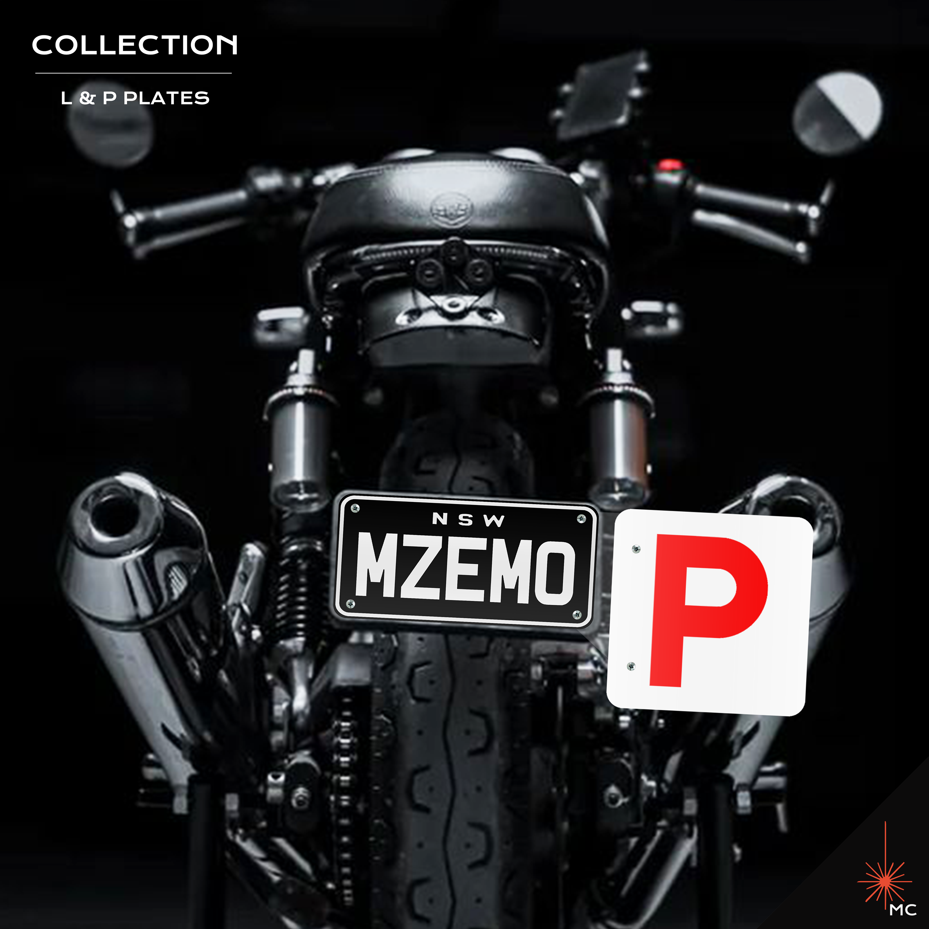 Motorcycle L / P Number Plate Kit (Motor Vehicle Accessories)