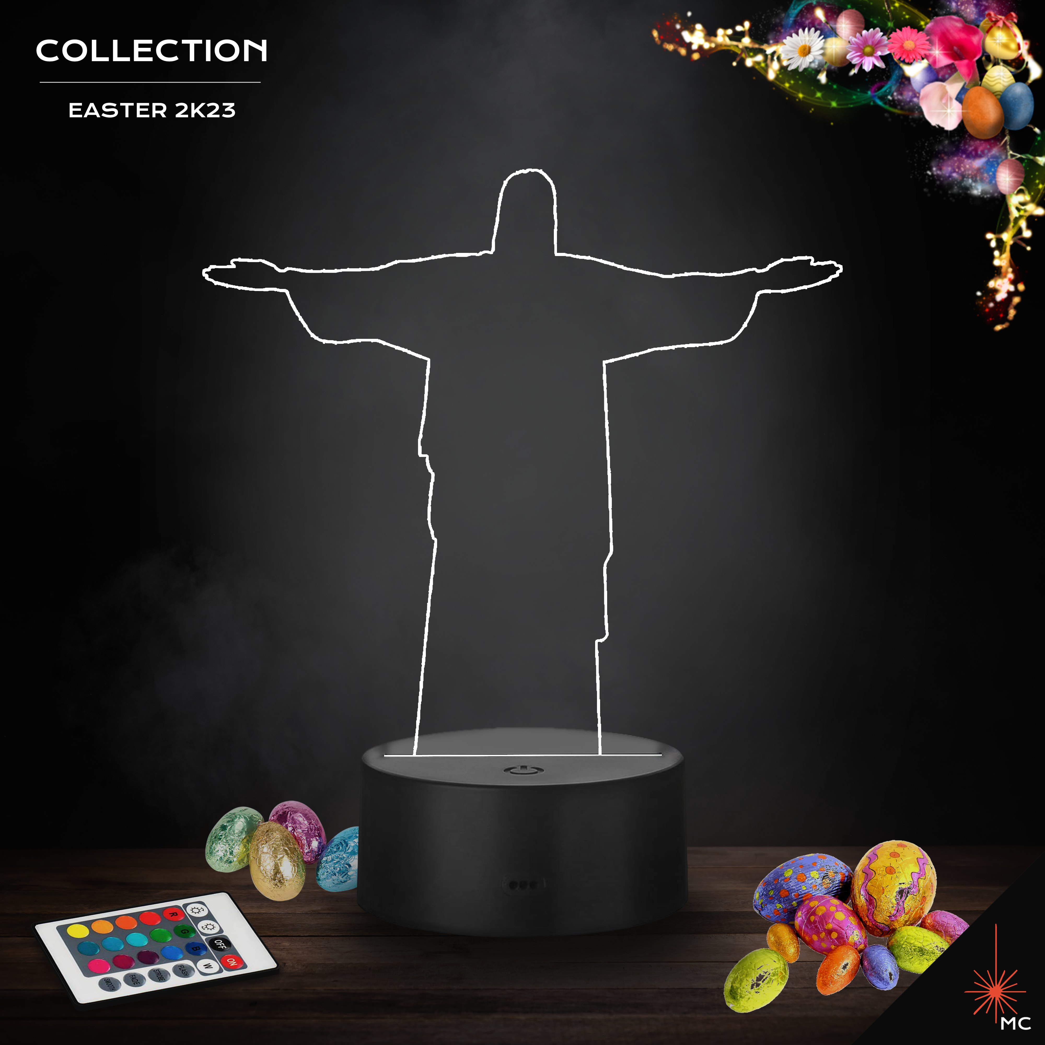 LED Lamp - Rising Jesus (Easter)