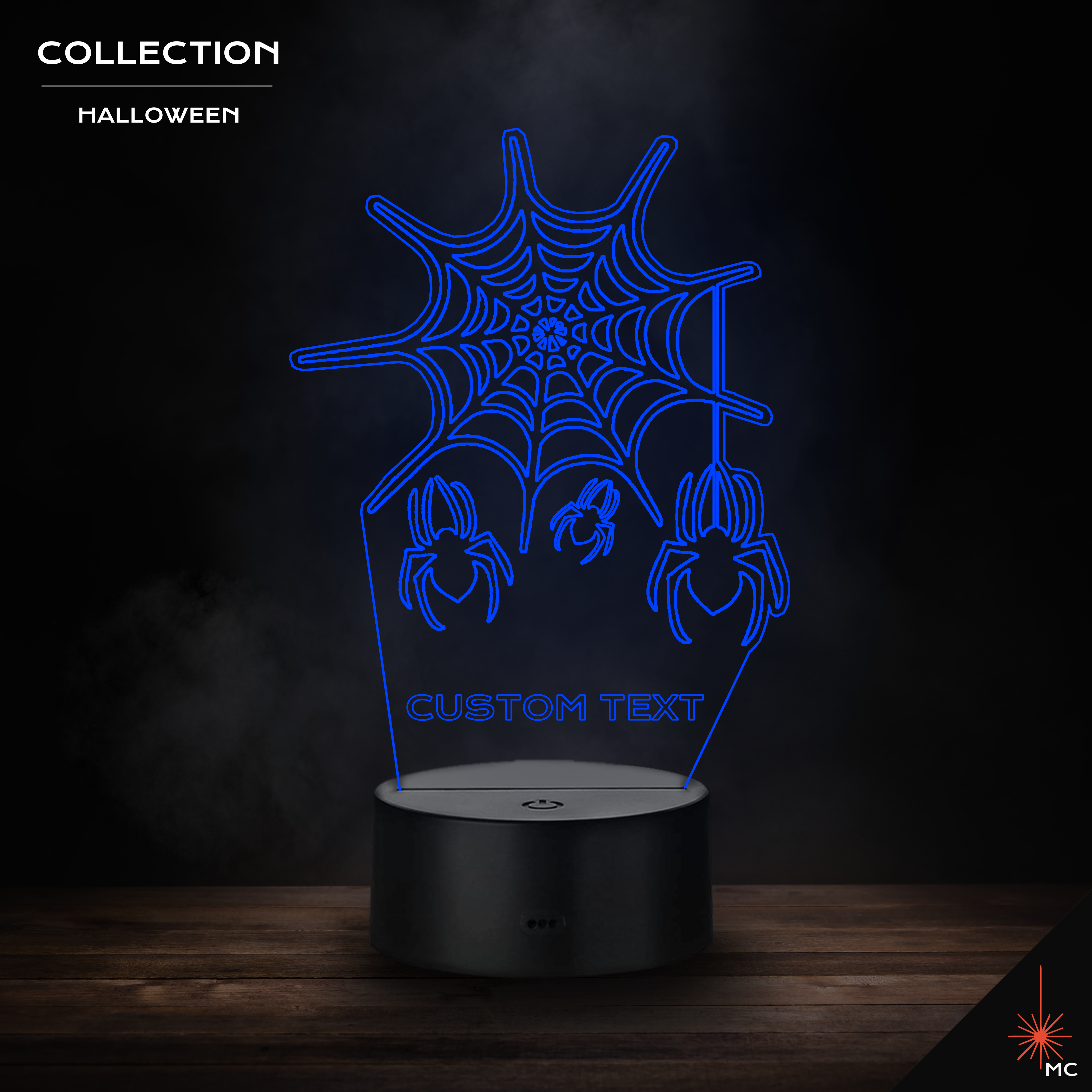 LED Lamp - Spider Web (Halloween)