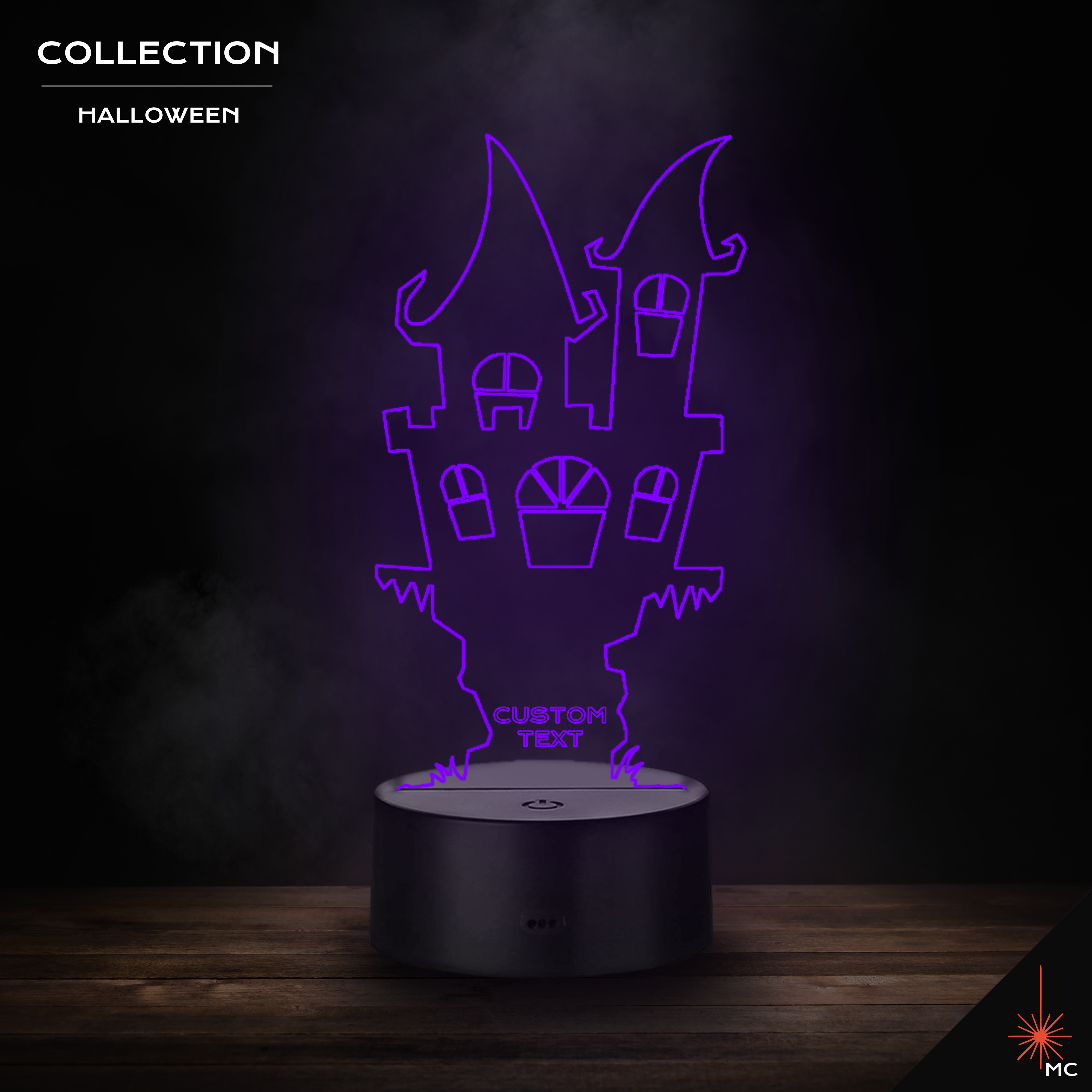 LED Lamp - Spooky Castle (Halloween)