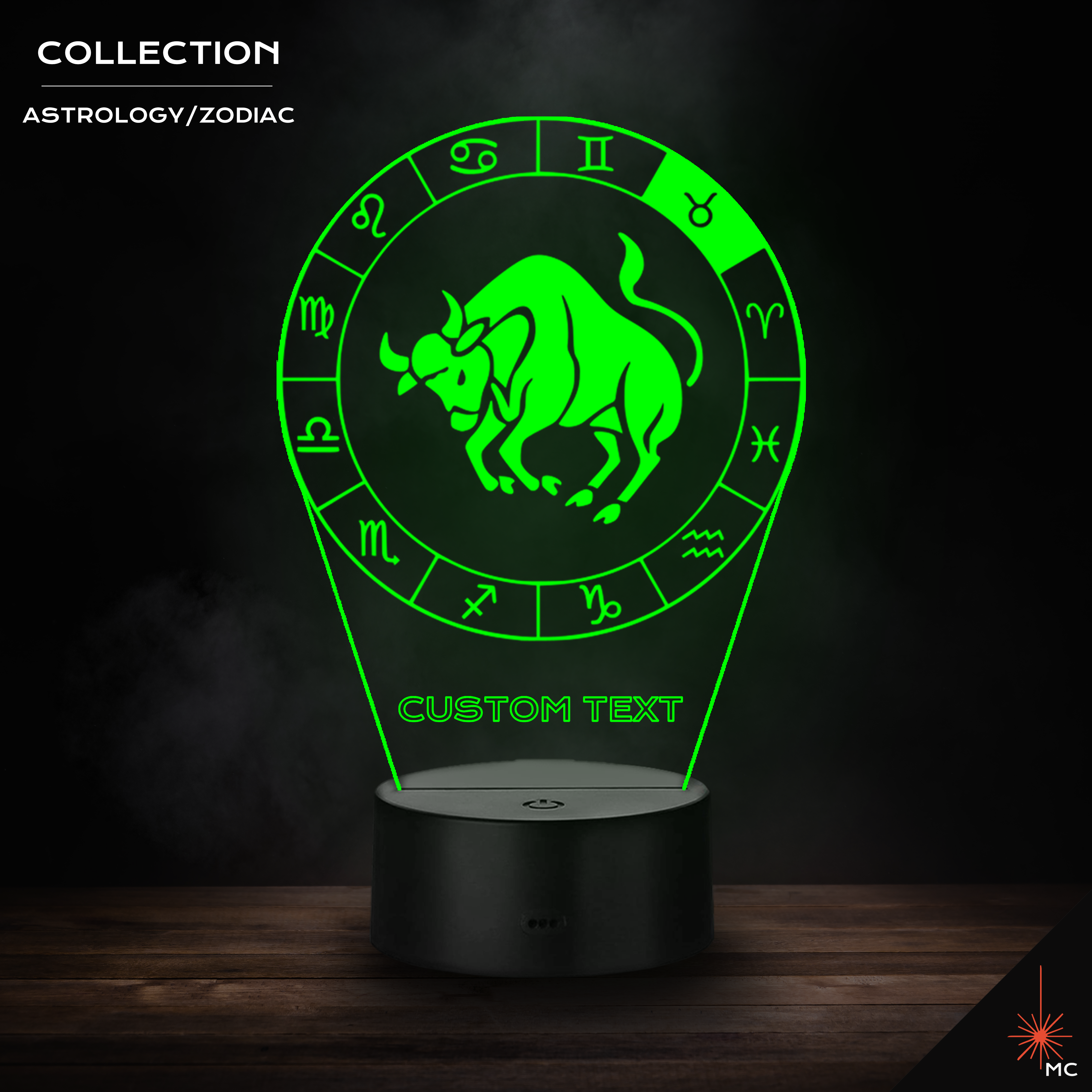 LED Lamp - Taurus (Astrology / Zodiac)