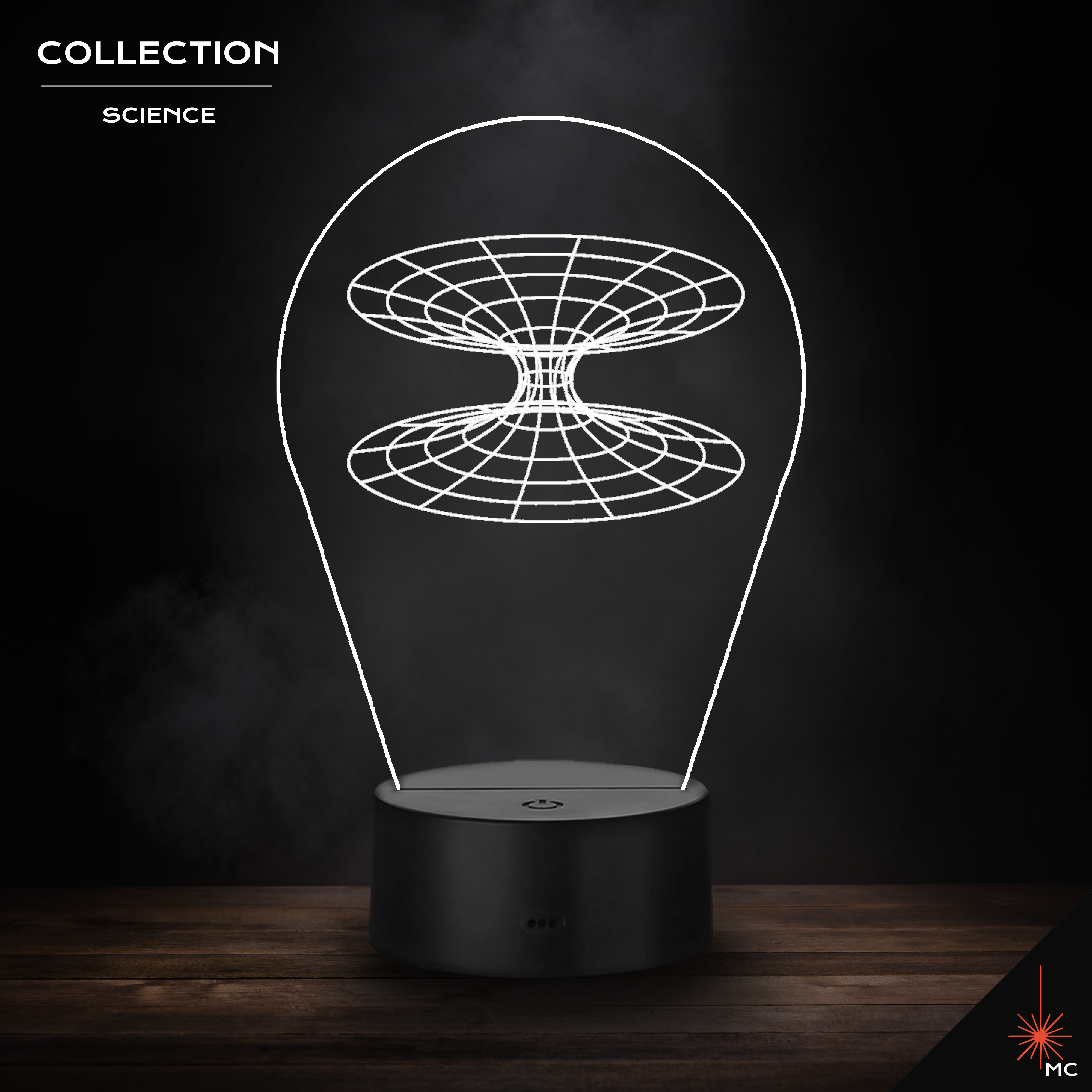 LED Lamp - General Relativity Curve / Black Hole (Science)