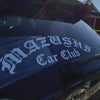 Mazushi Car Club Banner JDM Japanese Decal Car Vehicle Automotive Sticker Rear Window Windshield Stickers Banners