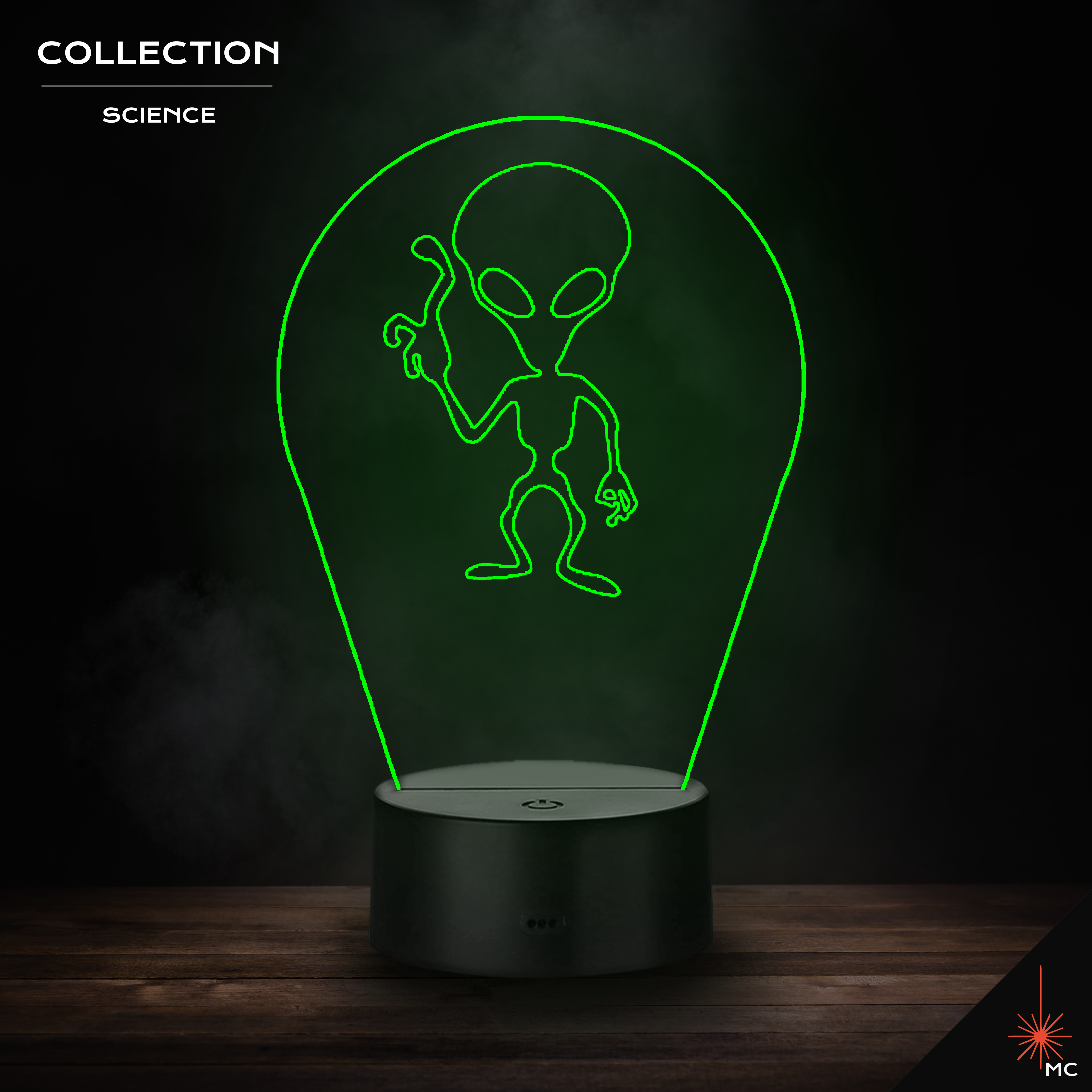 LED Lamp - Alien (Science)