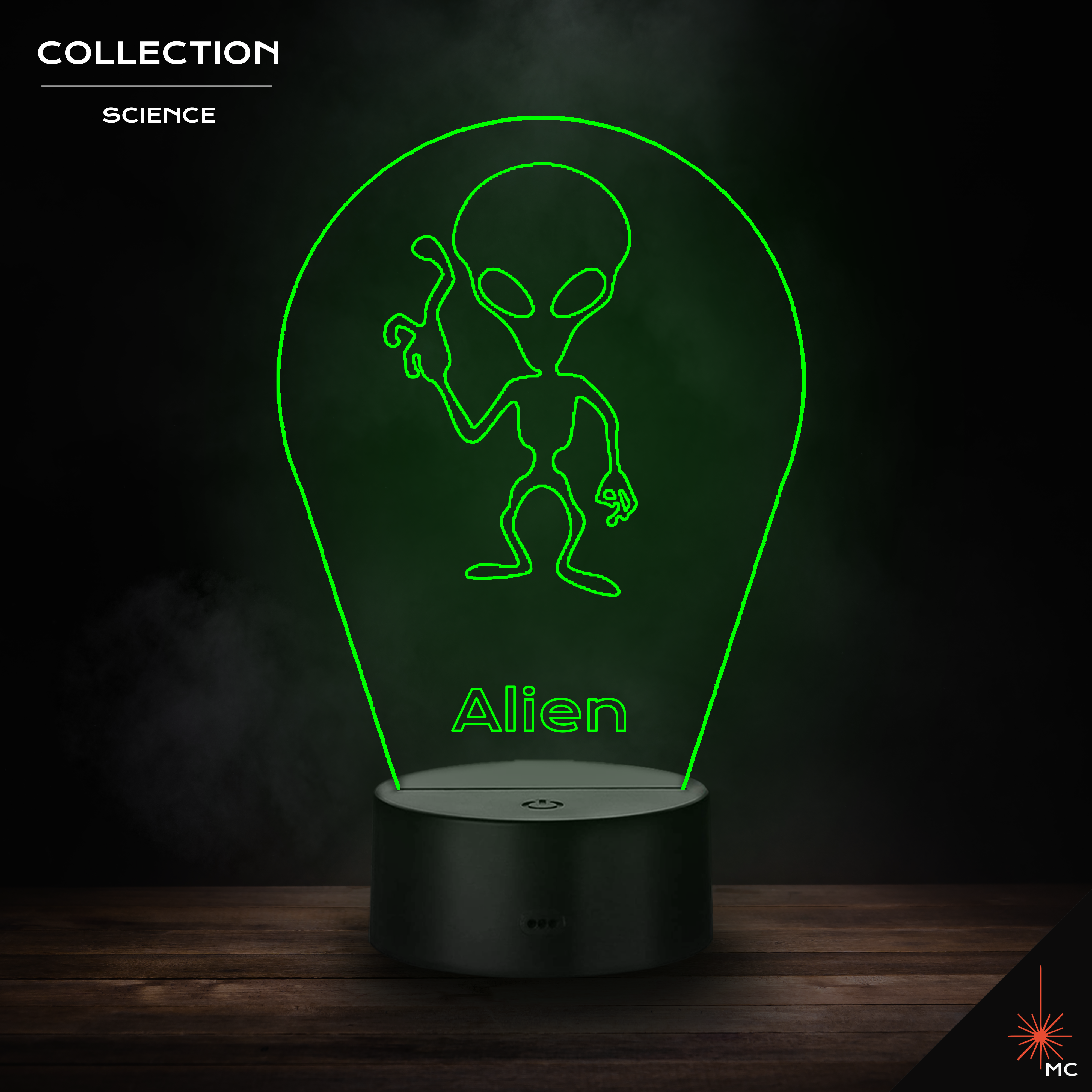 LED Lamp - Alien (Science)