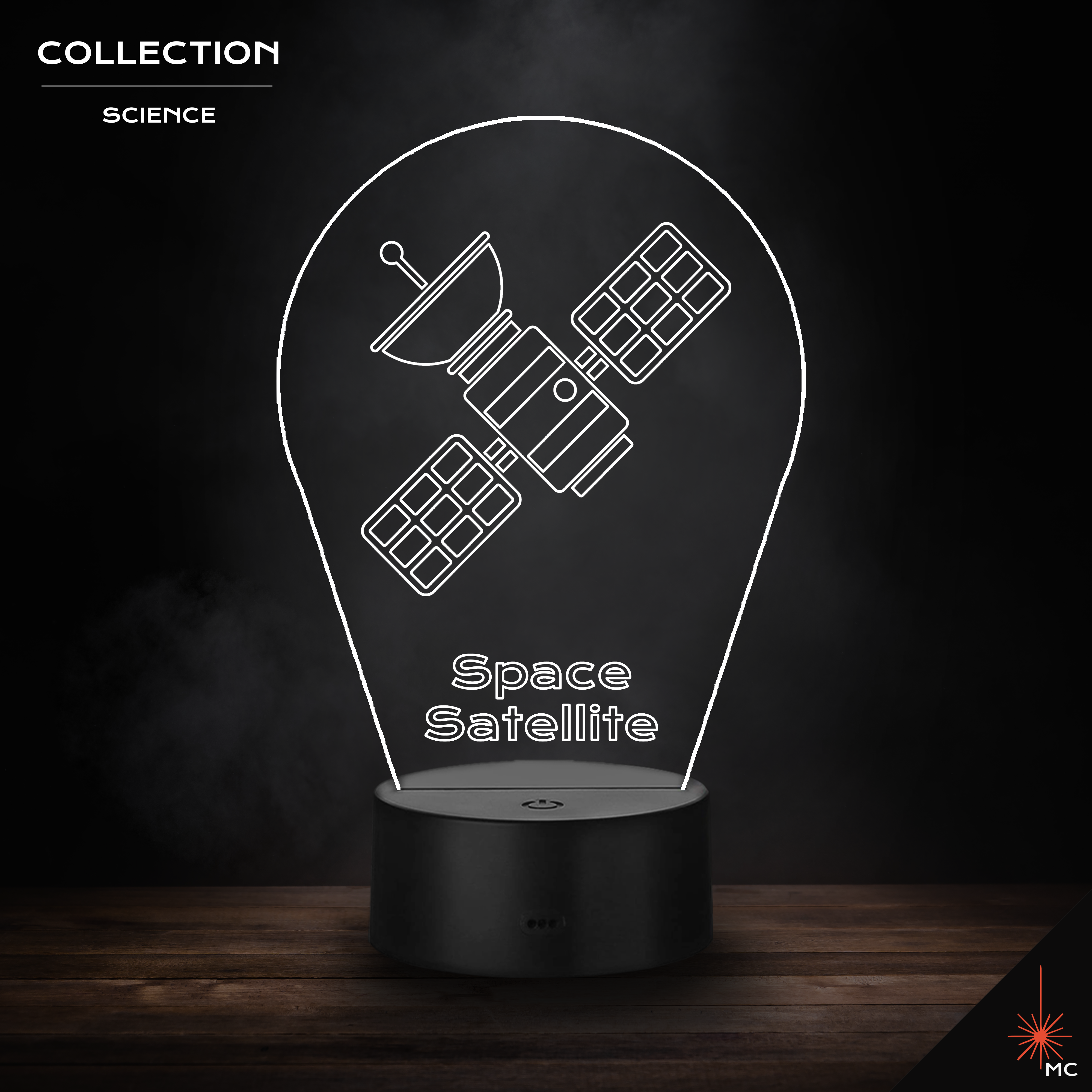 LED Lamp - Space Satellite (Science)